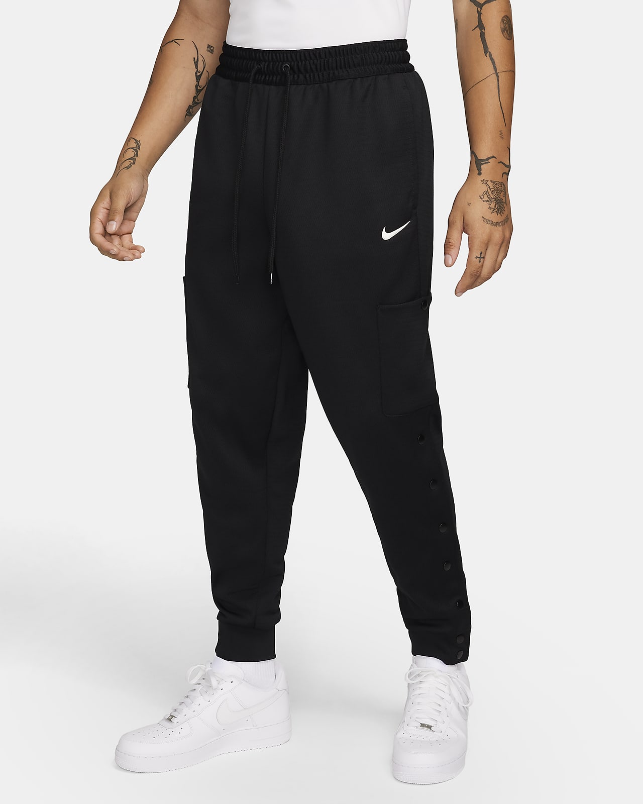 Nike Men's Cotton Track Pants (091208218304_545321-063_X-Large_Grey and  White) : Amazon.in: Clothing & Accessories