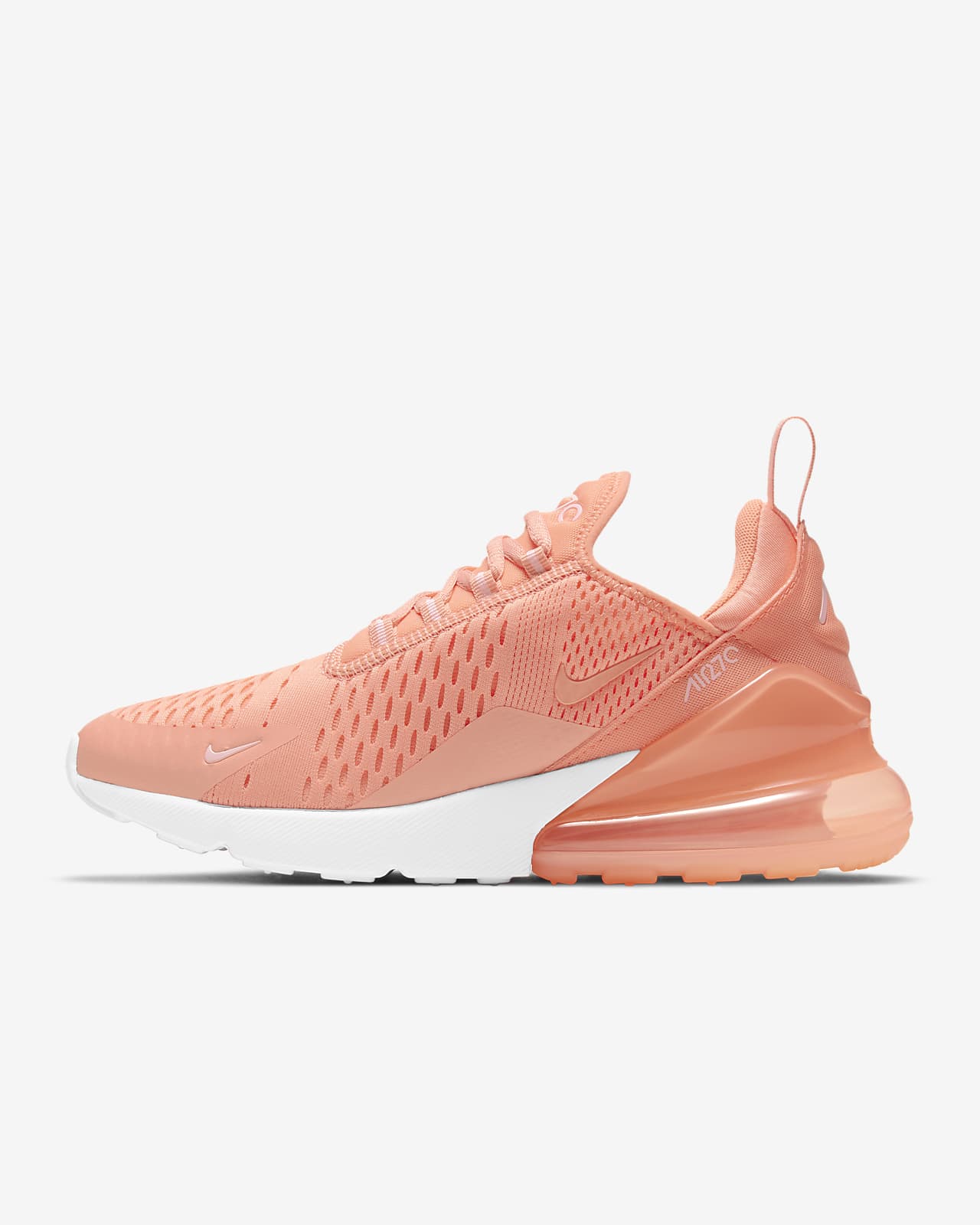 nike air max 270 white and pink womens