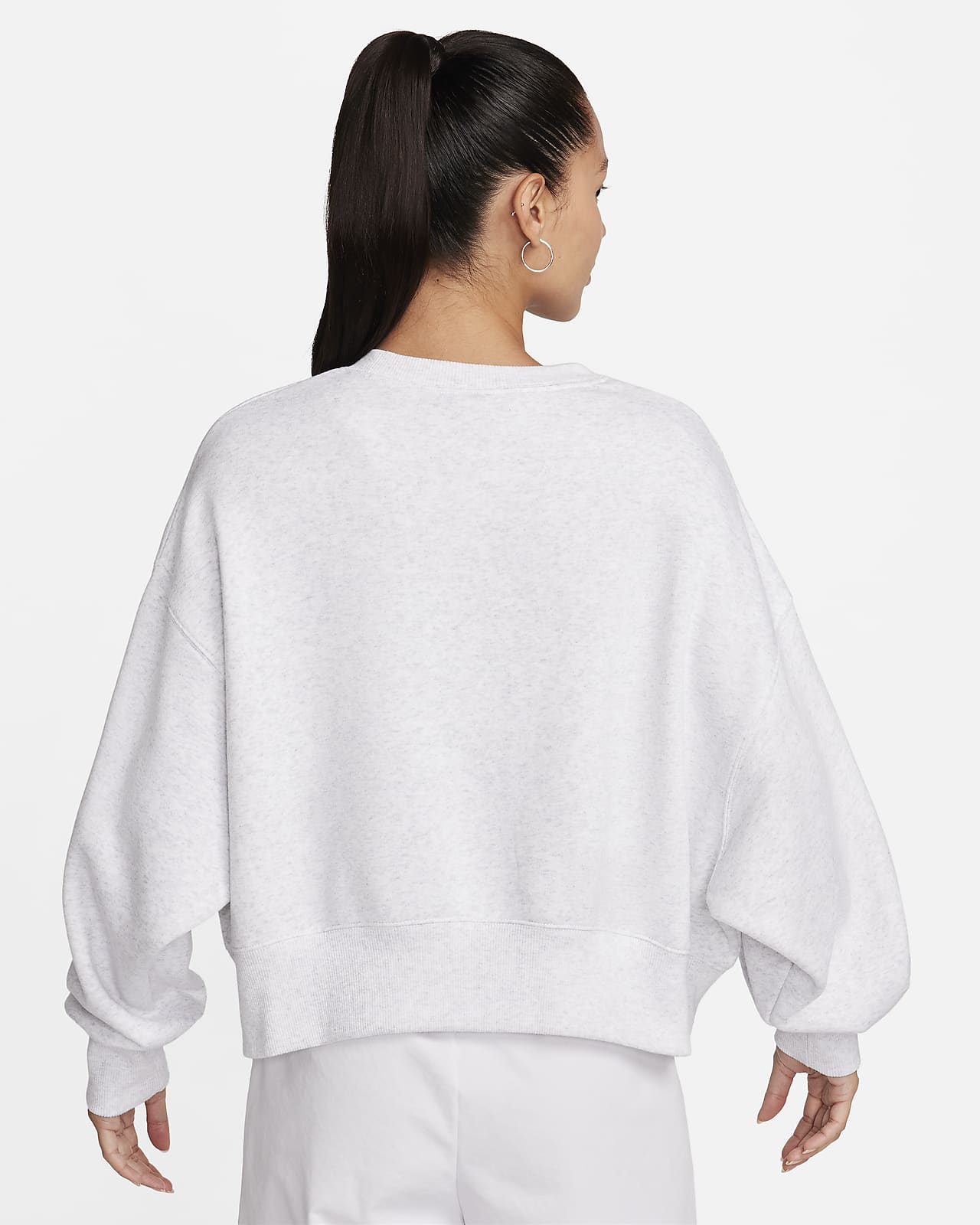 Nike Sportswear Women's Over-Oversized Crew-Neck Fleece Sweatshirt.