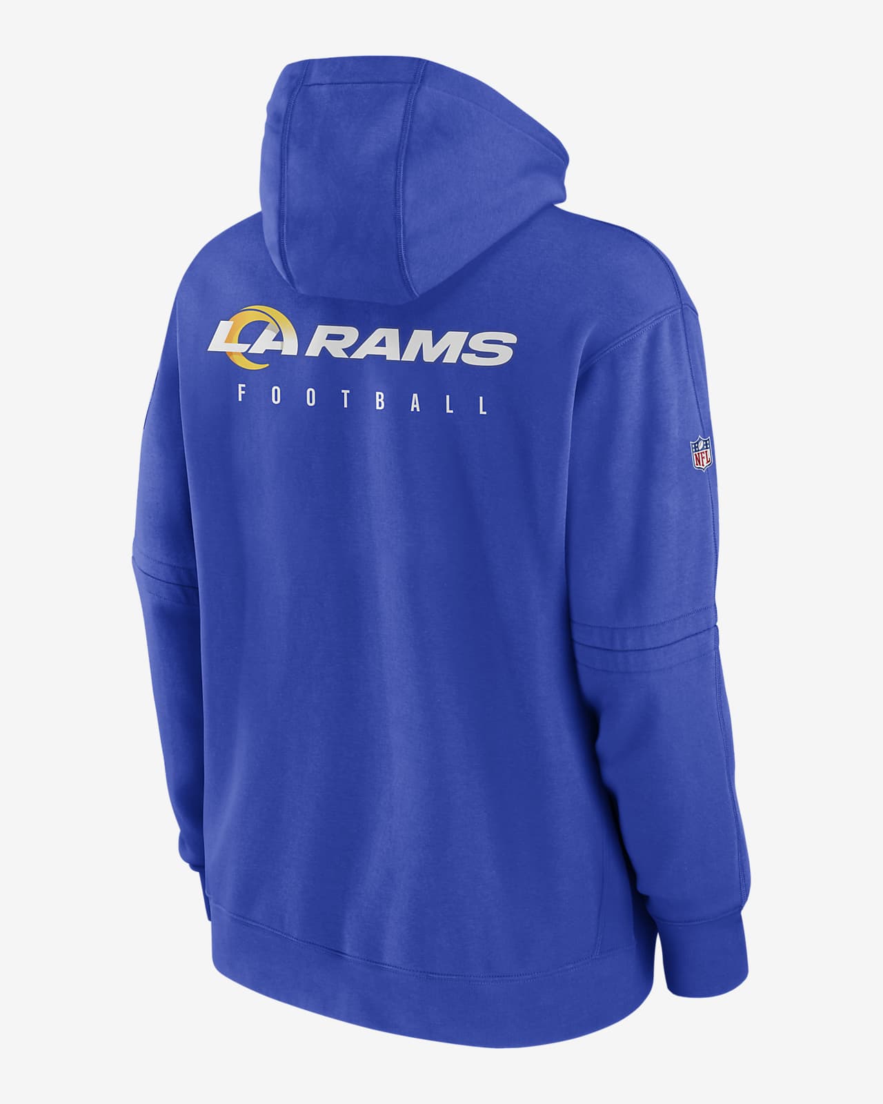 Men's Nike Royal Los Angeles Rams Sideline Club Fleece Pullover Hoodie Size: Small