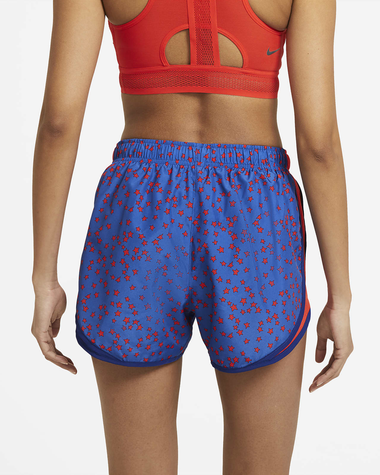 Nike Shorts Dri-Fit Tempo para correr para mujer (naranja atardecer, talla  L), Naranja Atardecer