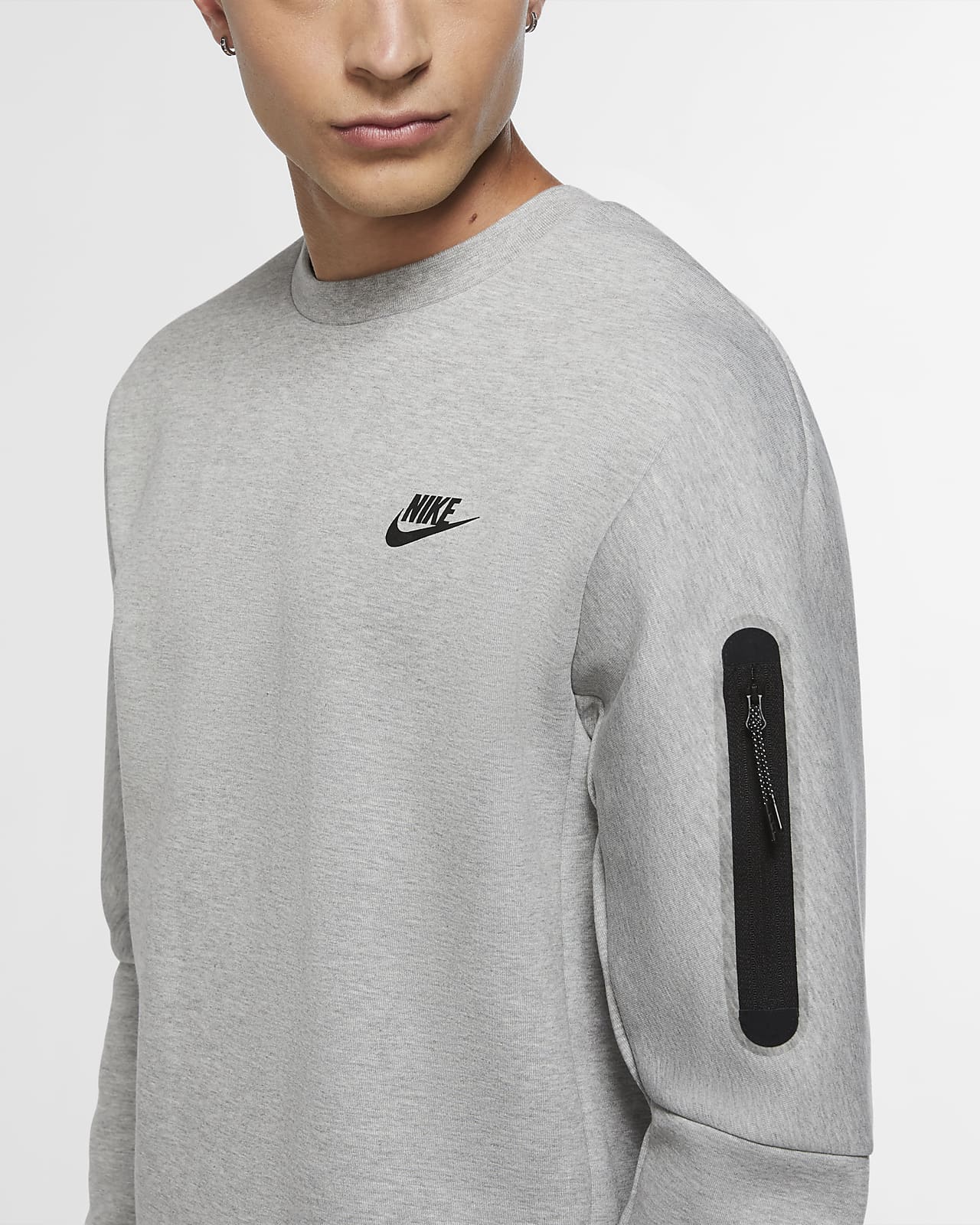diagonal cartucho mínimo Nike Sportswear Tech Fleece Men's Crew Sweatshirt. Nike LU
