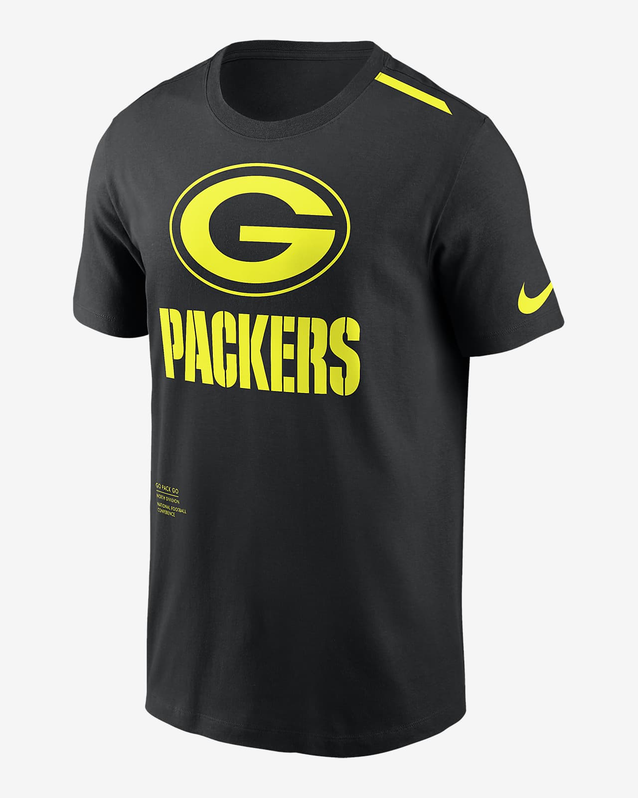 Green Bay Packers Volt Men's Nike Dri-FIT NFL T-Shirt.