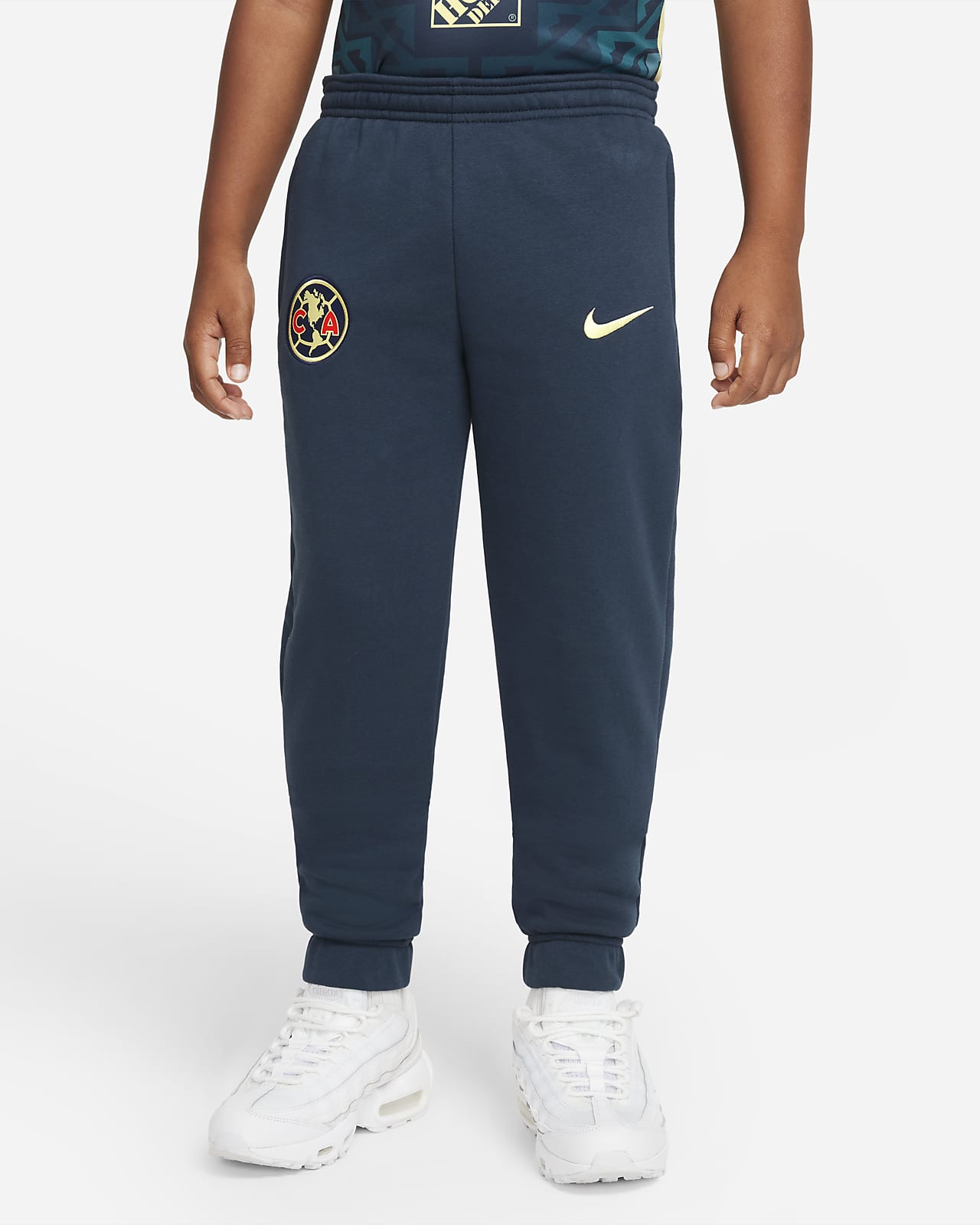 lila Legibilidad Apariencia Pantalones de fútbol de tejido Fleece para niños talla grande Club América.  Nike.com
