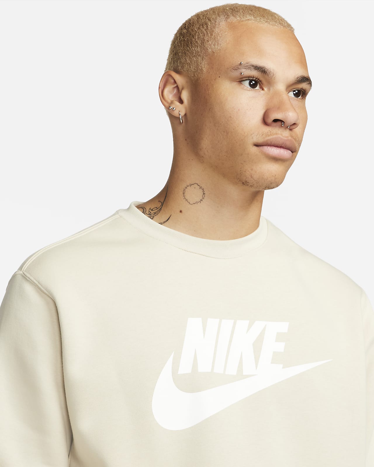 Nike Sportswear Club Fleece Men's Graphic Crew. Nike LU
