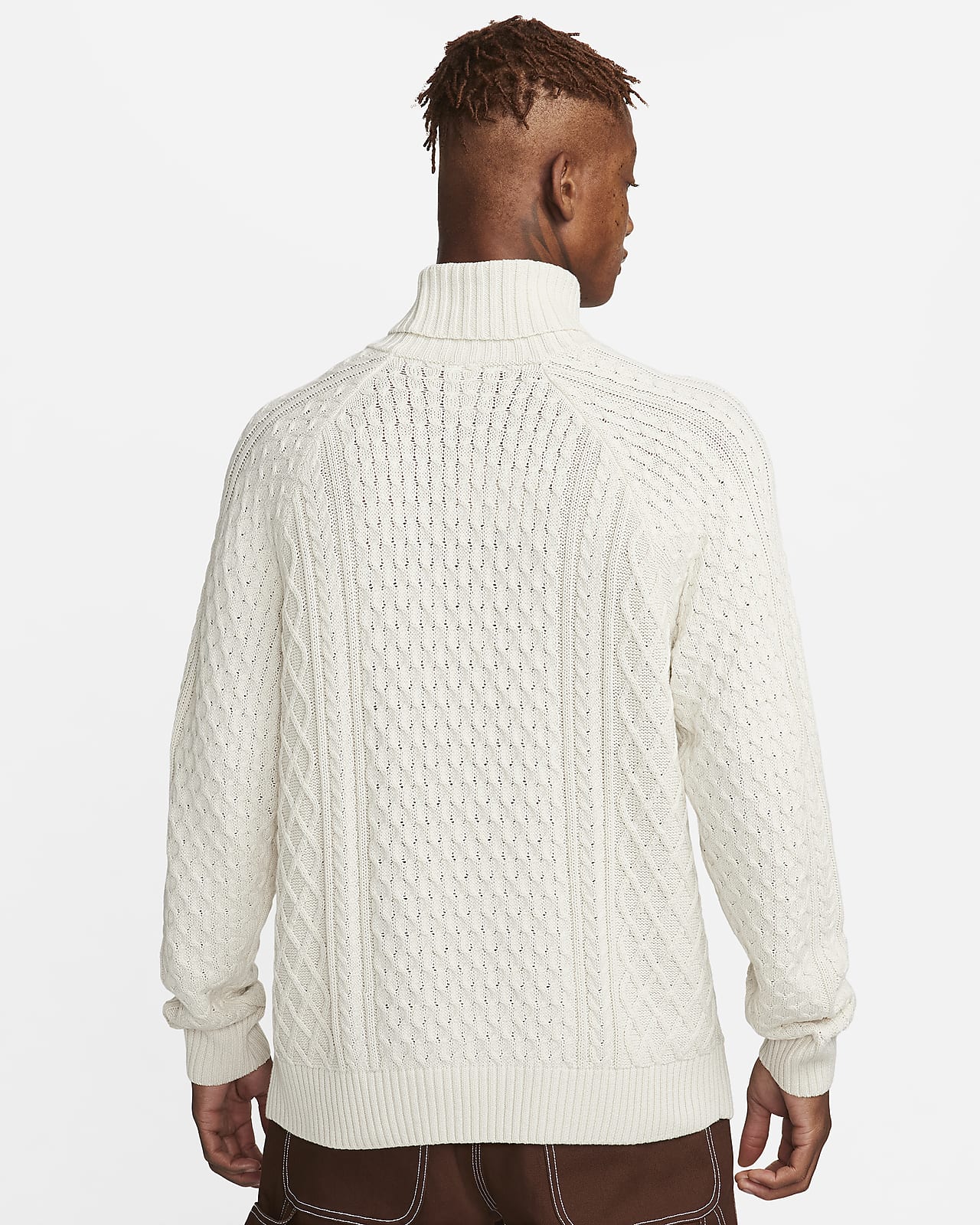 Turtleneck discount cable sweater