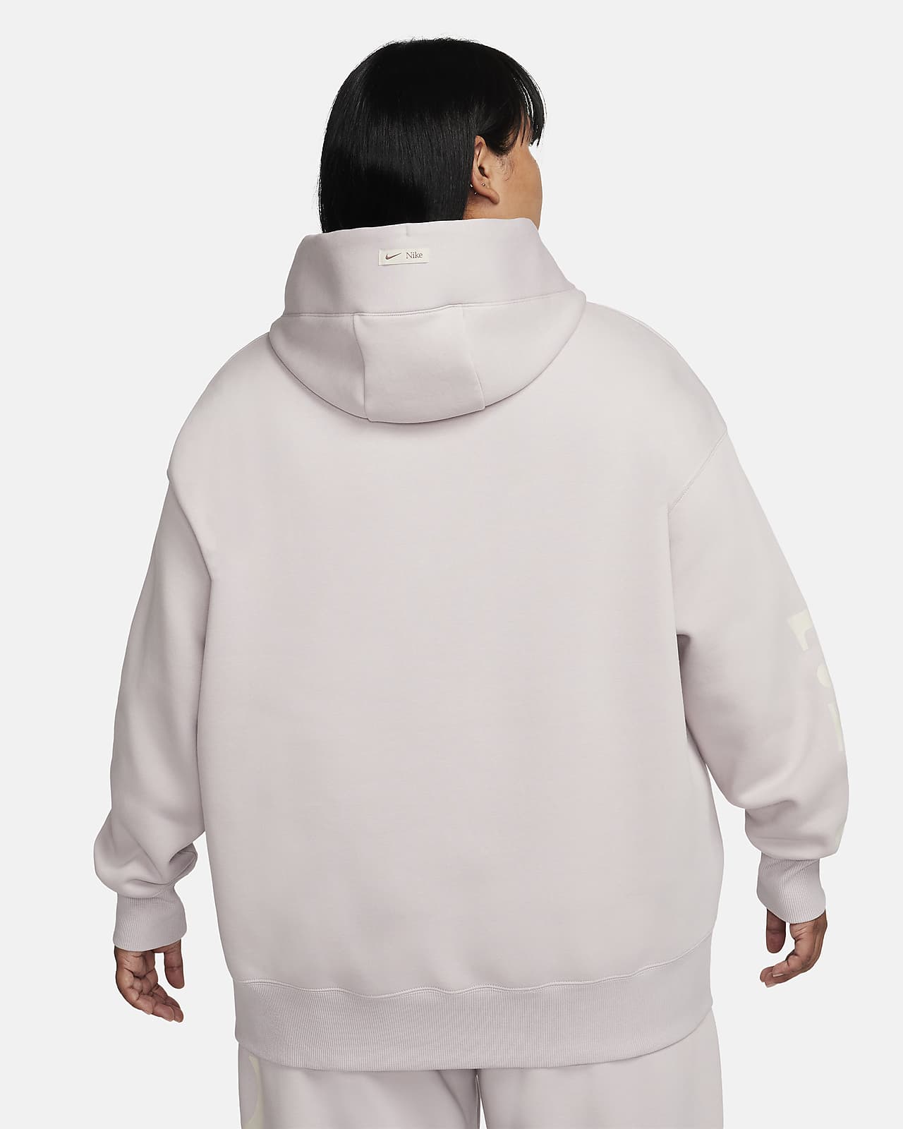 Felpa oversize con cappuccio e logo Nike Sportswear Phoenix Fleece Plus size Donna