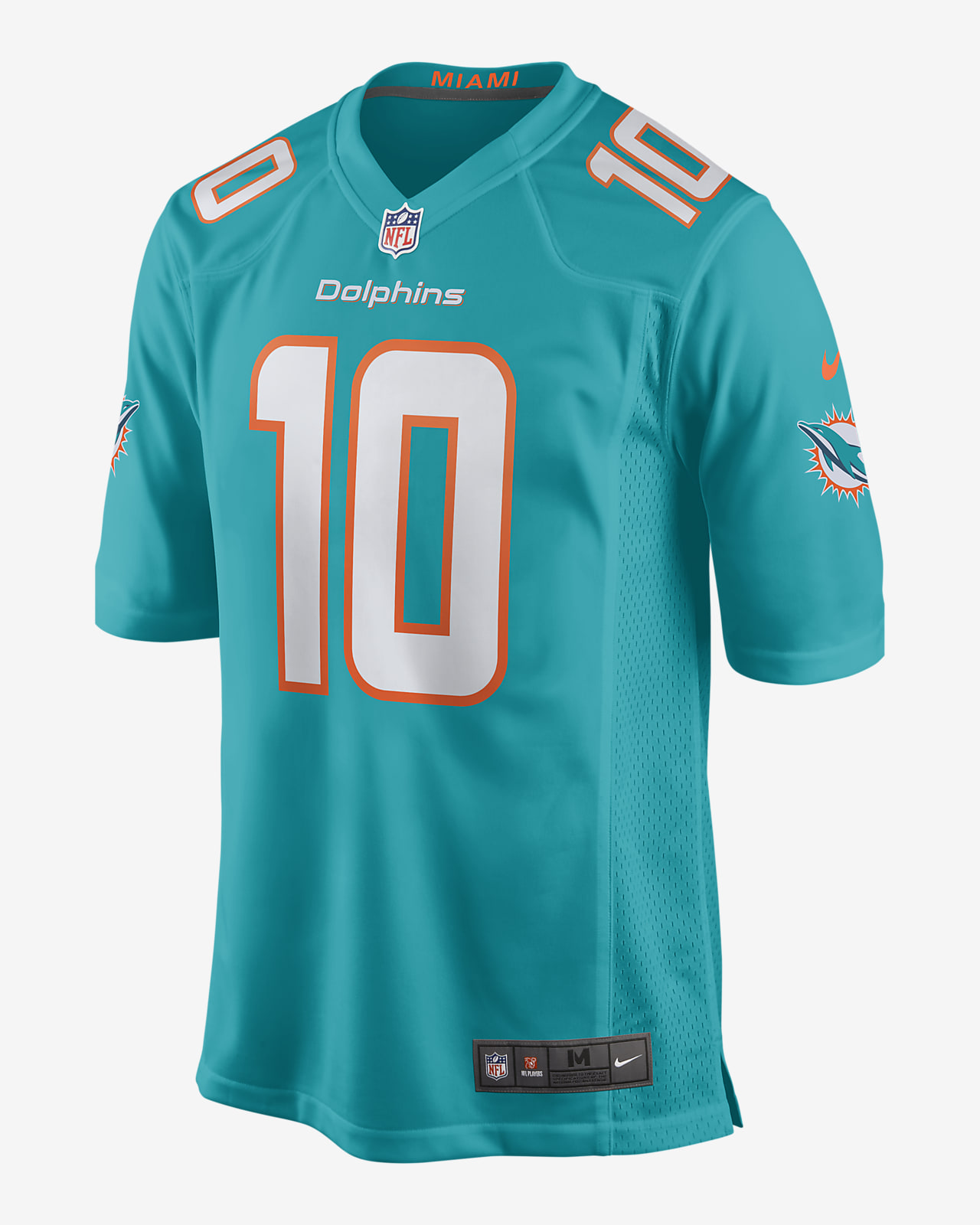 Men's Nike Tyreek Hill Aqua Miami Dolphins Game Jersey