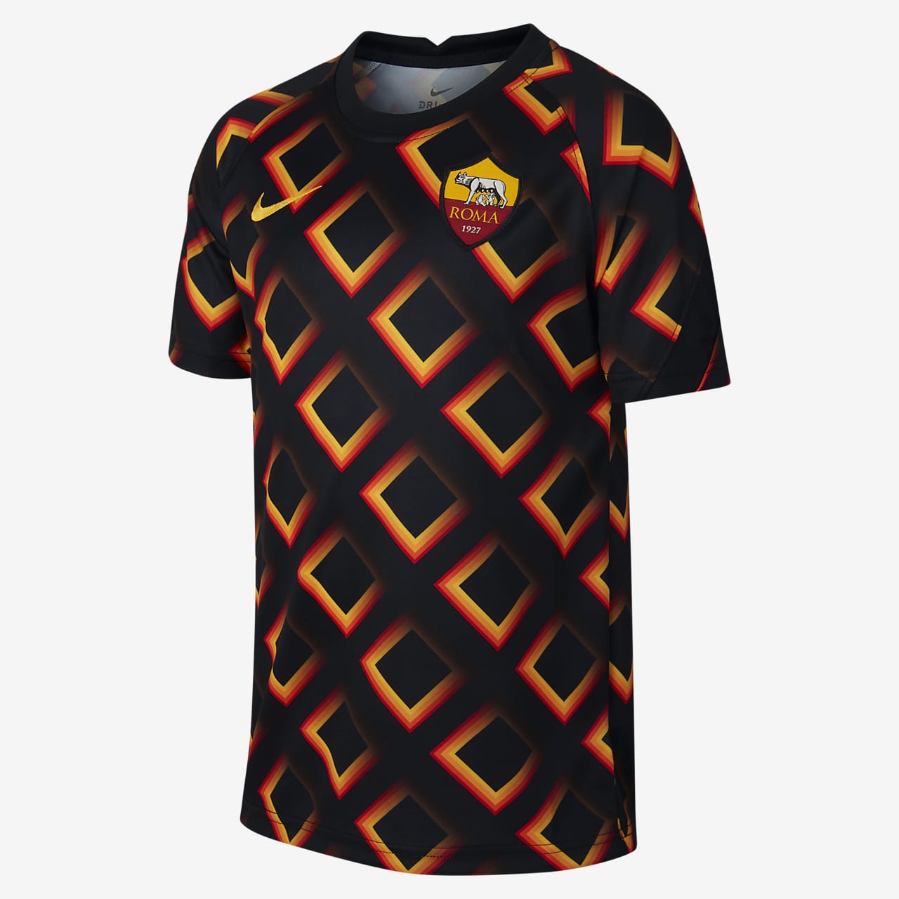 As Roma Older Kids Short Sleeve Football Top Nike Dk