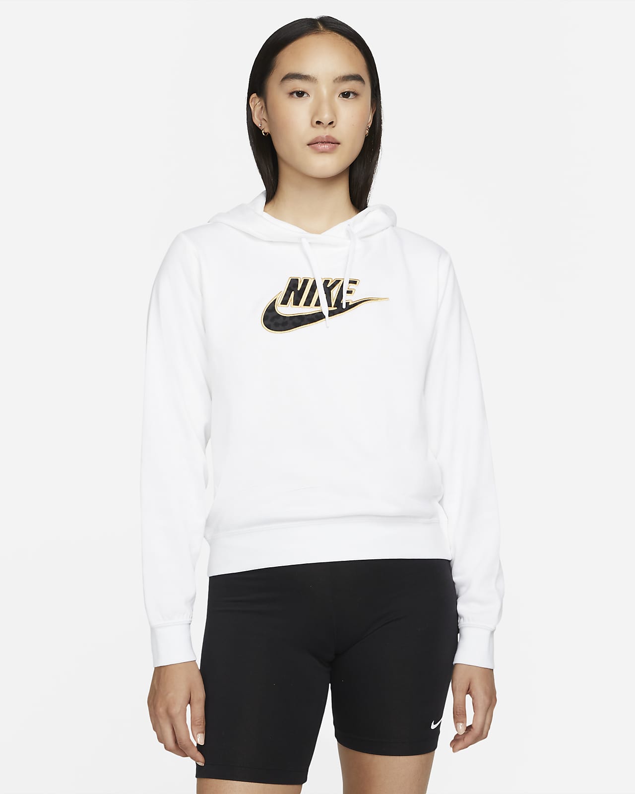 nike nsw hoodie white