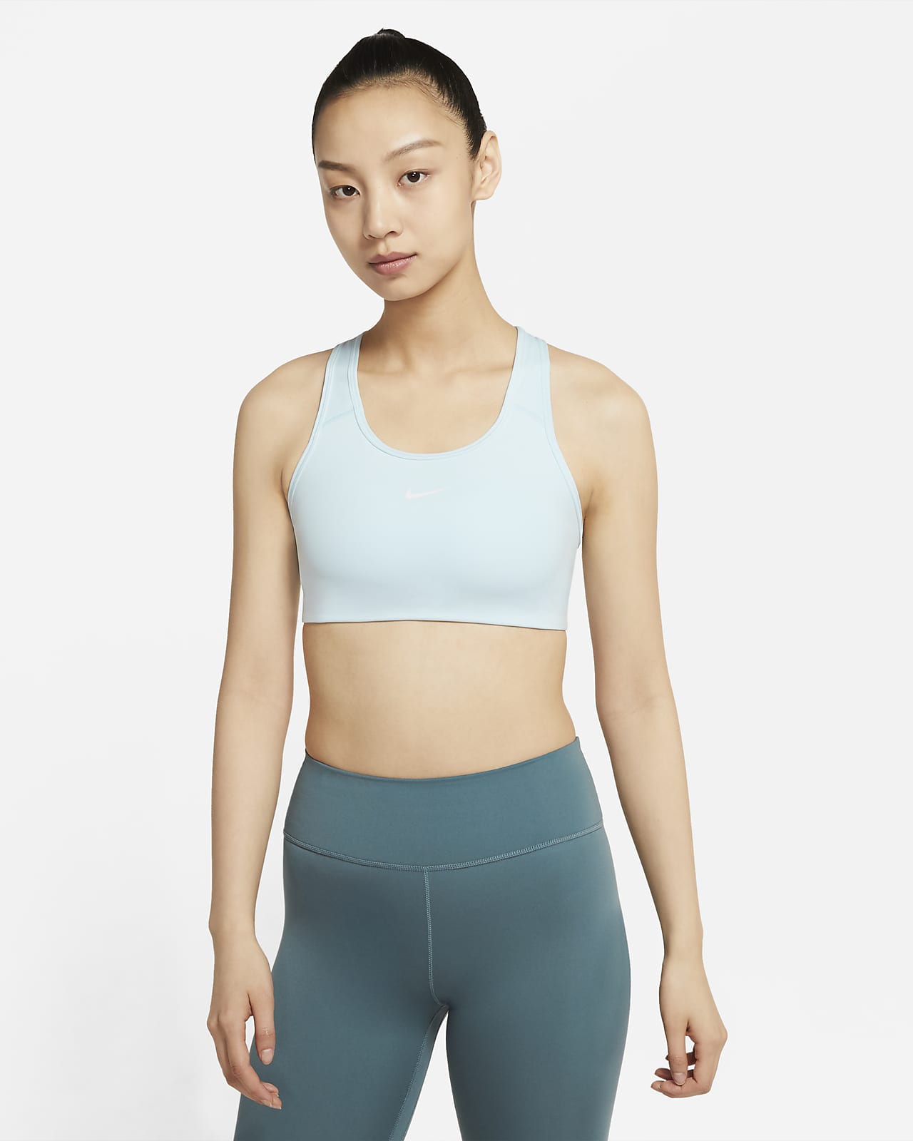 Nike Swoosh 女子中强度支撑一片式衬垫运动内衣 耐克 Nike 中国官网