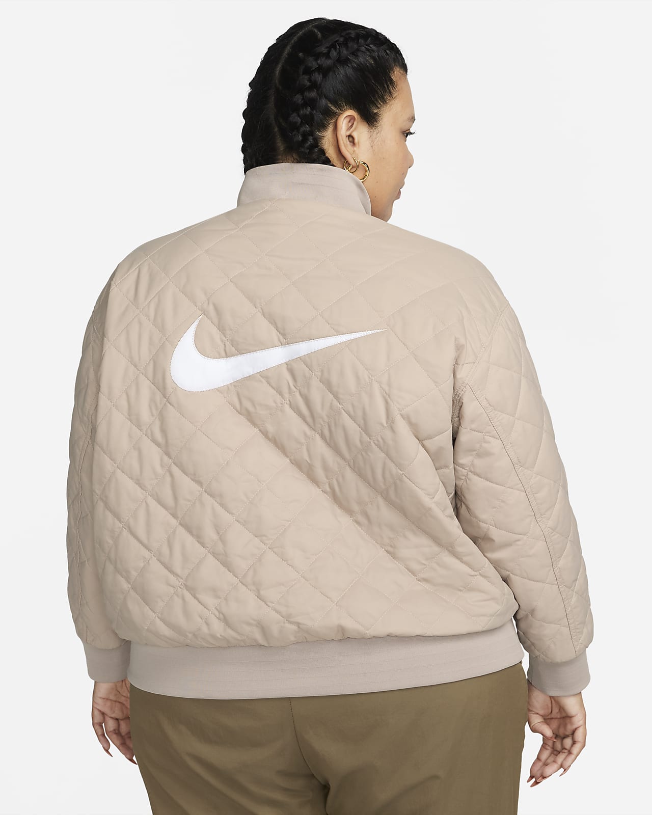 Nike Sportswear Women's Reversible Varsity Bomber Jacket (Plus Size). Nike  LU