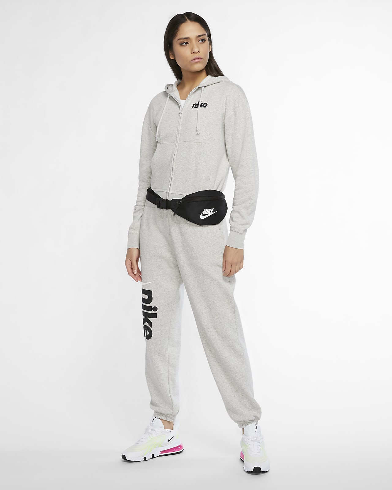 Nike Womens Women's NSW Fleece Hoodie Full Zip Varsity : :  Clothing, Shoes & Accessories