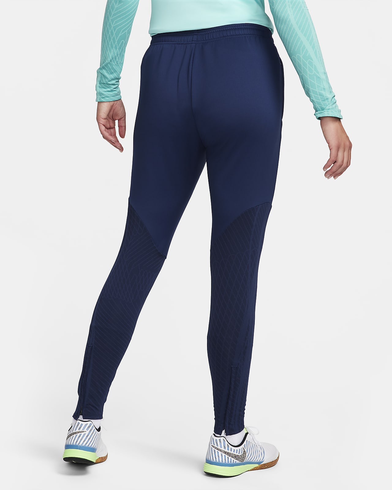 Nike Dri Fit Running Training Pants Black Pockets Athletic Women's