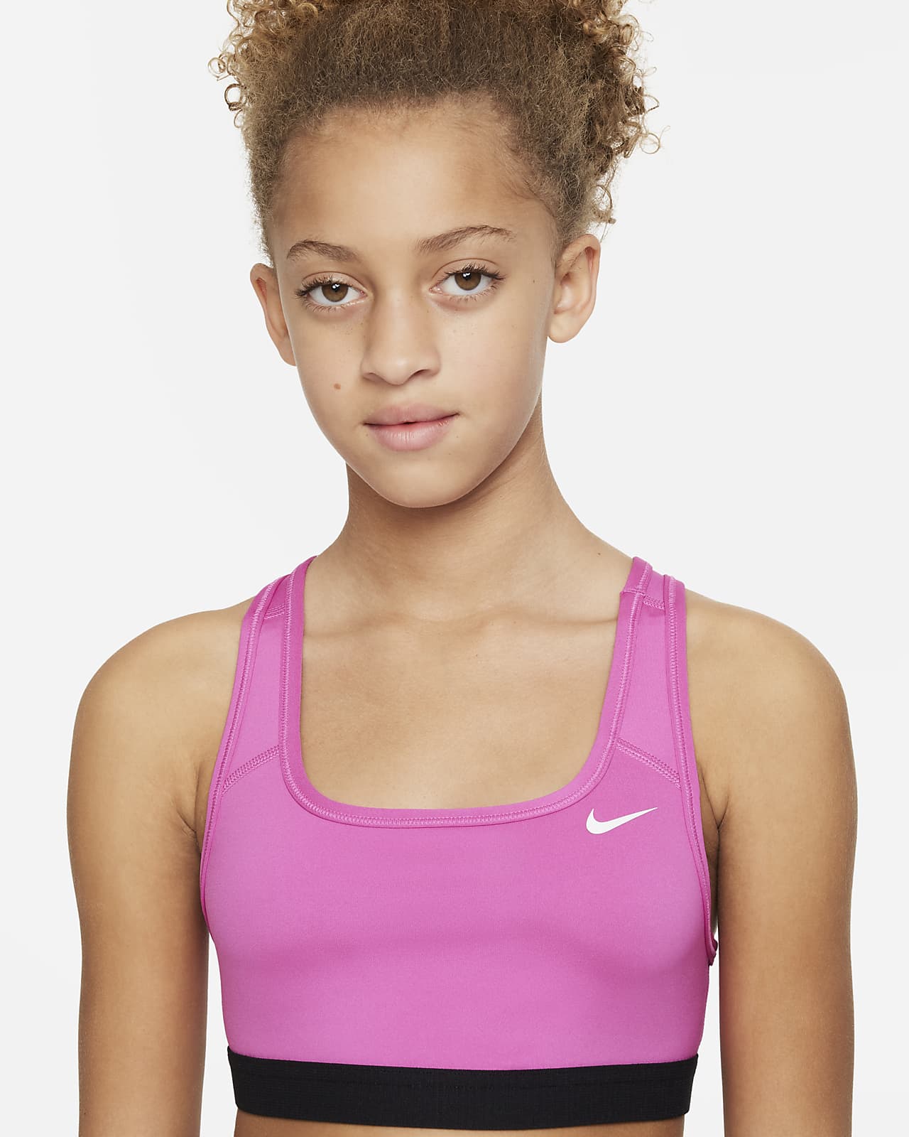 Nike Swoosh Older Kids' (Girls') Sports Bra. Nike LU