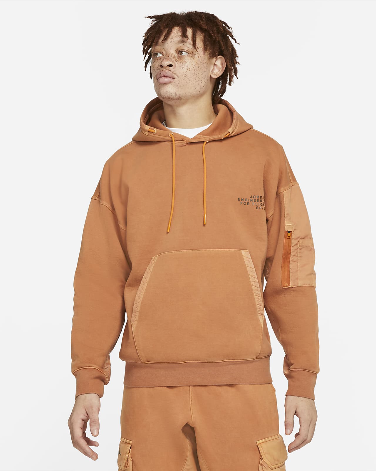 orange jordan hoodie