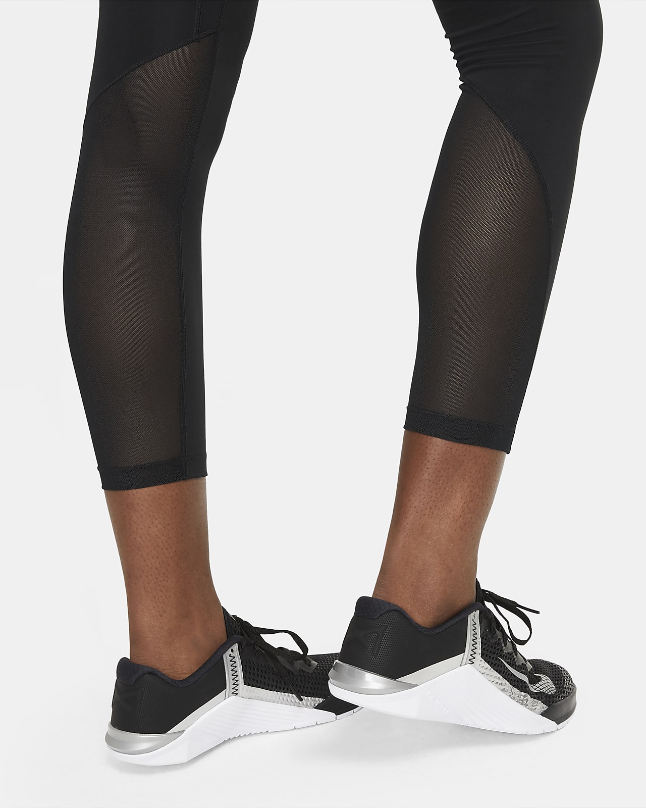 Nike Dri-FIT One Women's Mid-Rise Leggings Tights DD0252-010 Size XS  Black/White