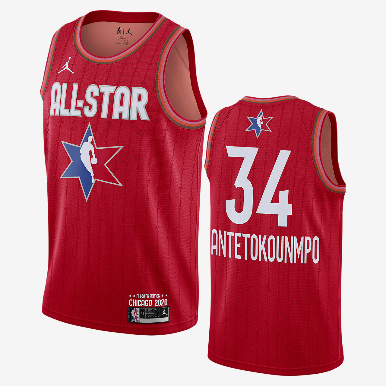 Giannis Antetokounmpo All Star Jordan Nba Swingman Forma Nike Tr