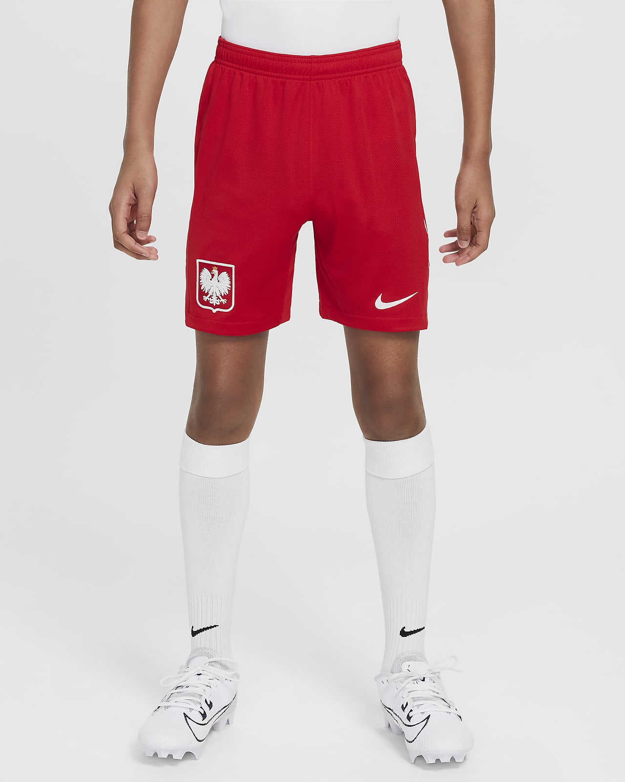 Poland 2024/25 Stadium Home/Away Older Kids' Nike Dri-FIT Football Replica Shorts