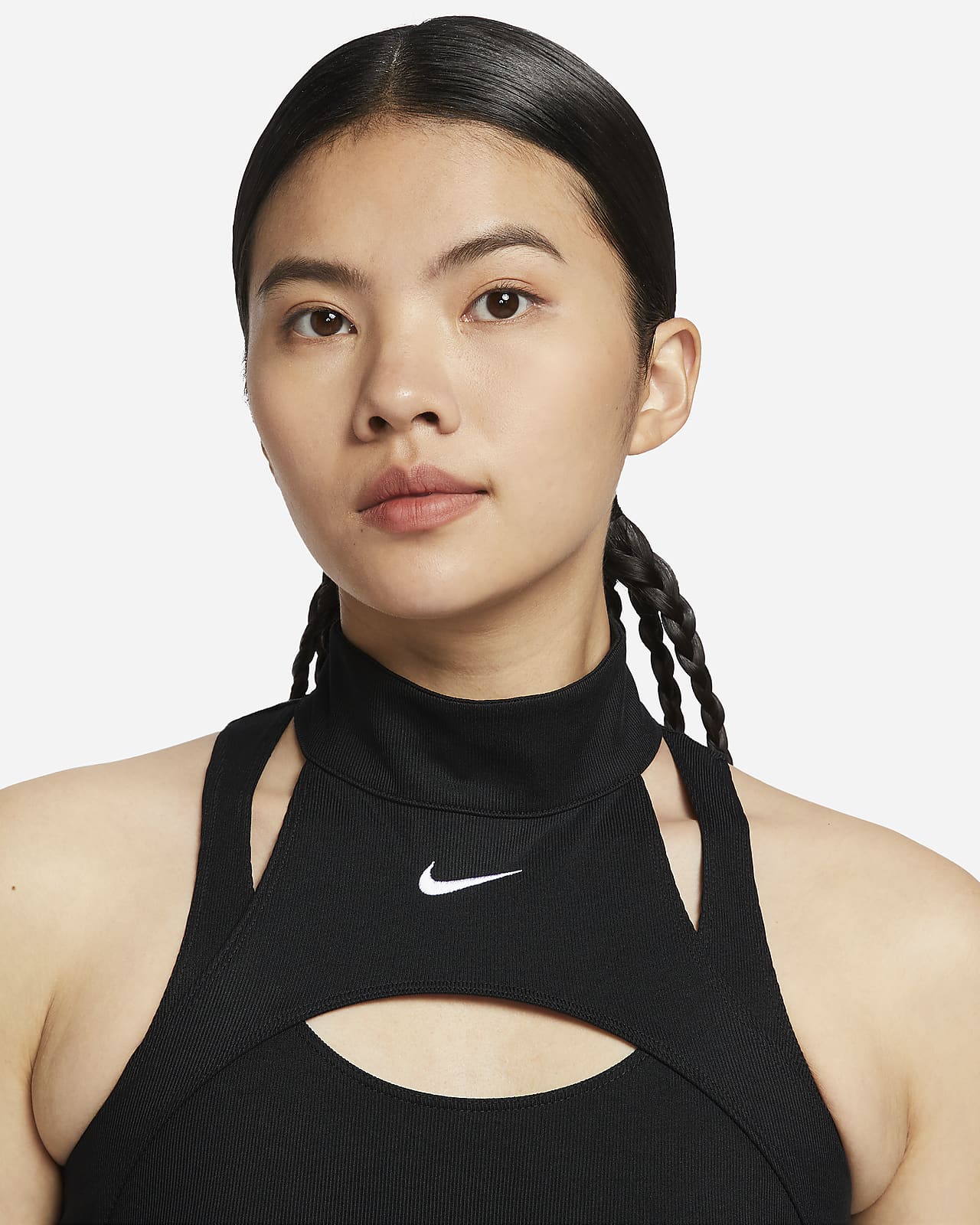 Nike AS W NSW STREET TANK BLACK/WHITE - ブラック - S