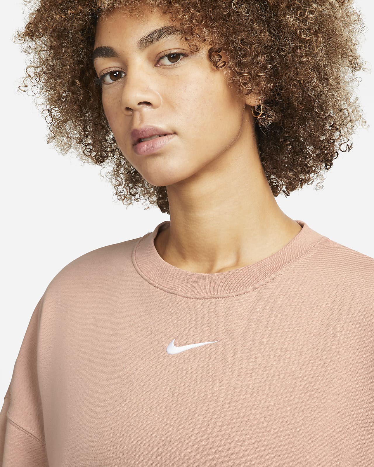 Felpa a girocollo oversize in fleece Nike Sportswear Collection Essentials  - Donna. Nike IT