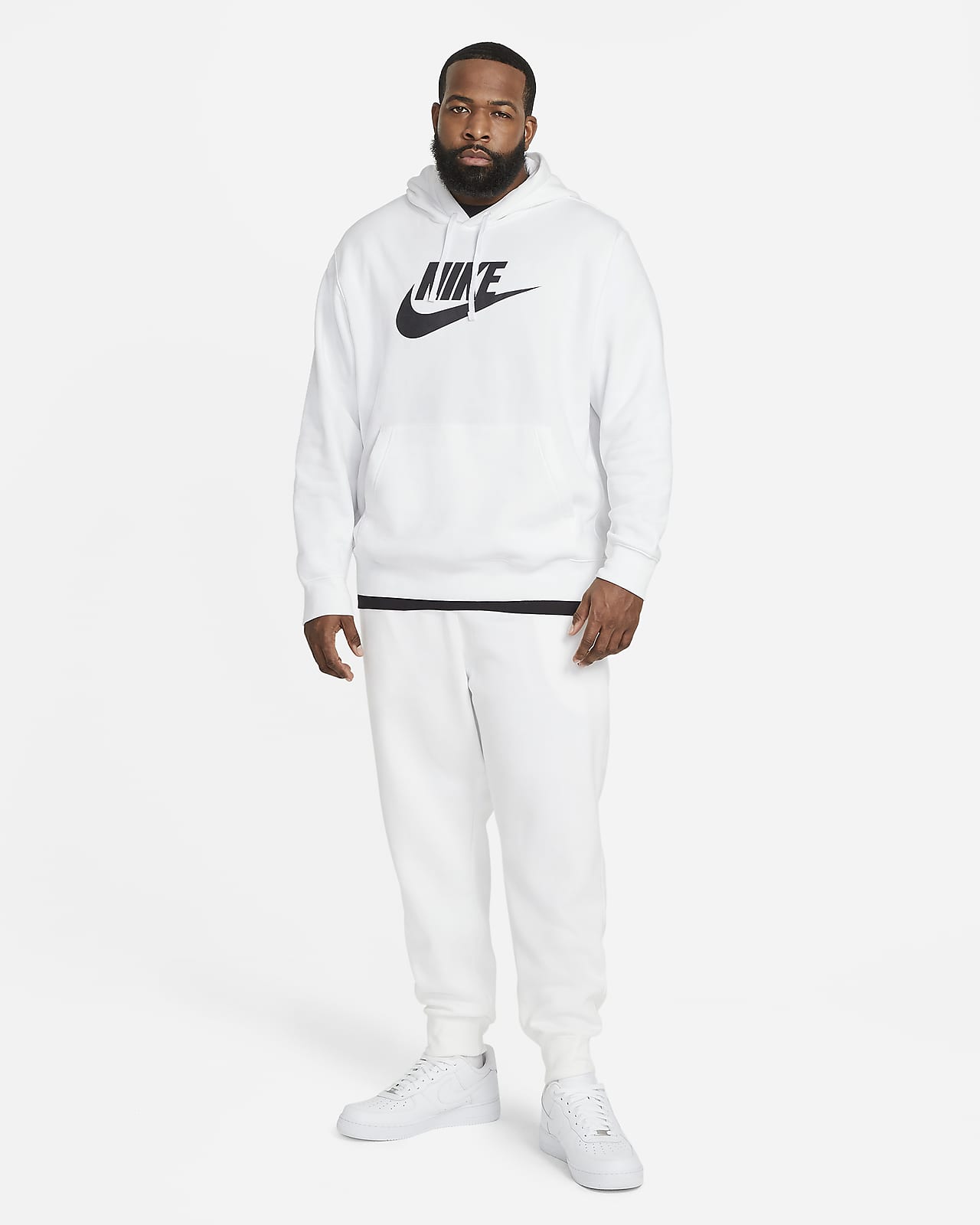 nike sportswear club fleece graphic pullover hoodie