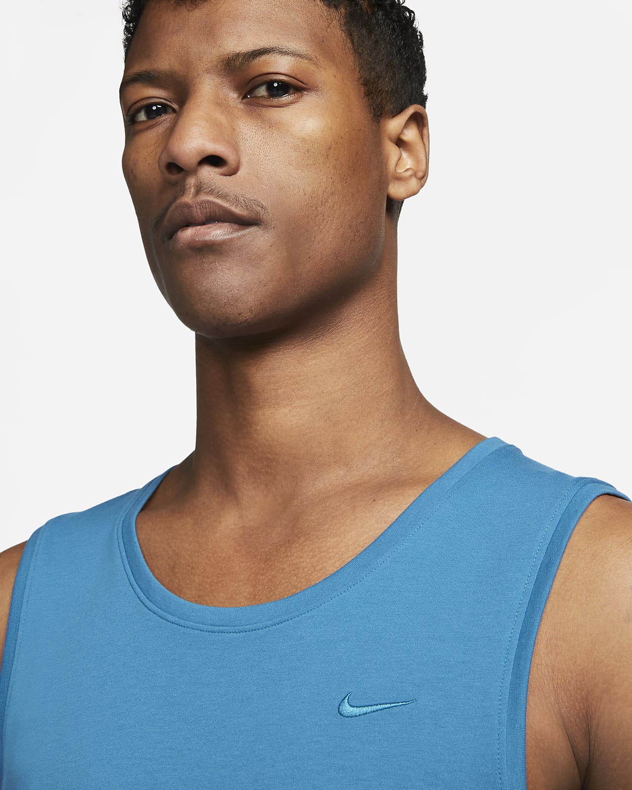 Nike Men's Tank Top - Blue - L