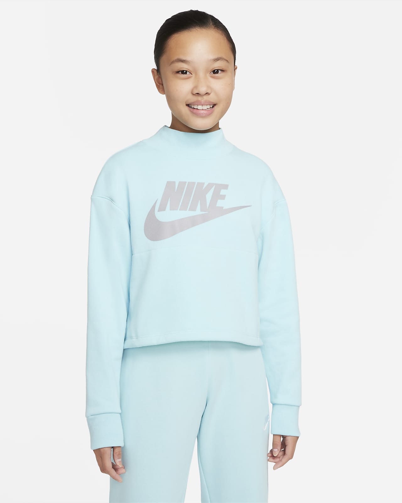 Power Shopping Centre Tackle Nike Sportswear Big Kids' (Girls') Sweatshirt. Nike.com