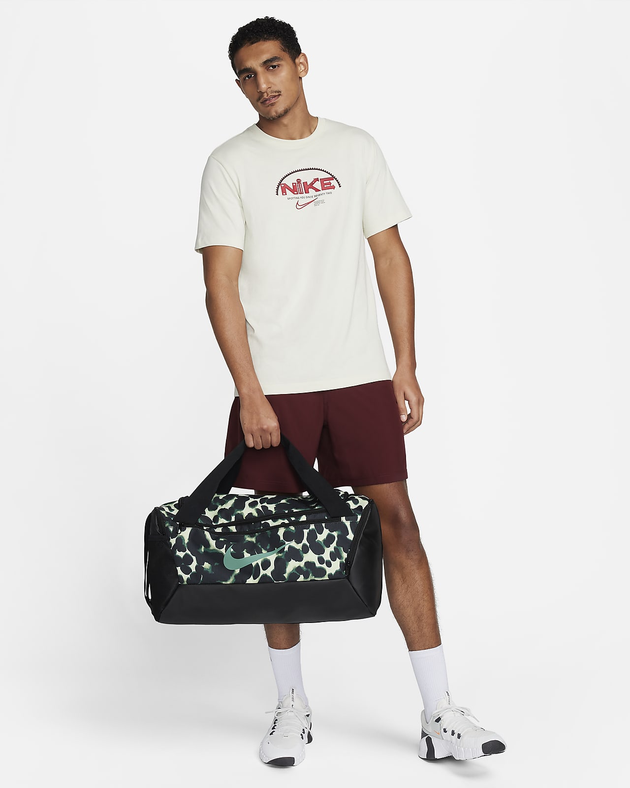 Nike Brasilia Printed Duffel Bag (Small, 41L)