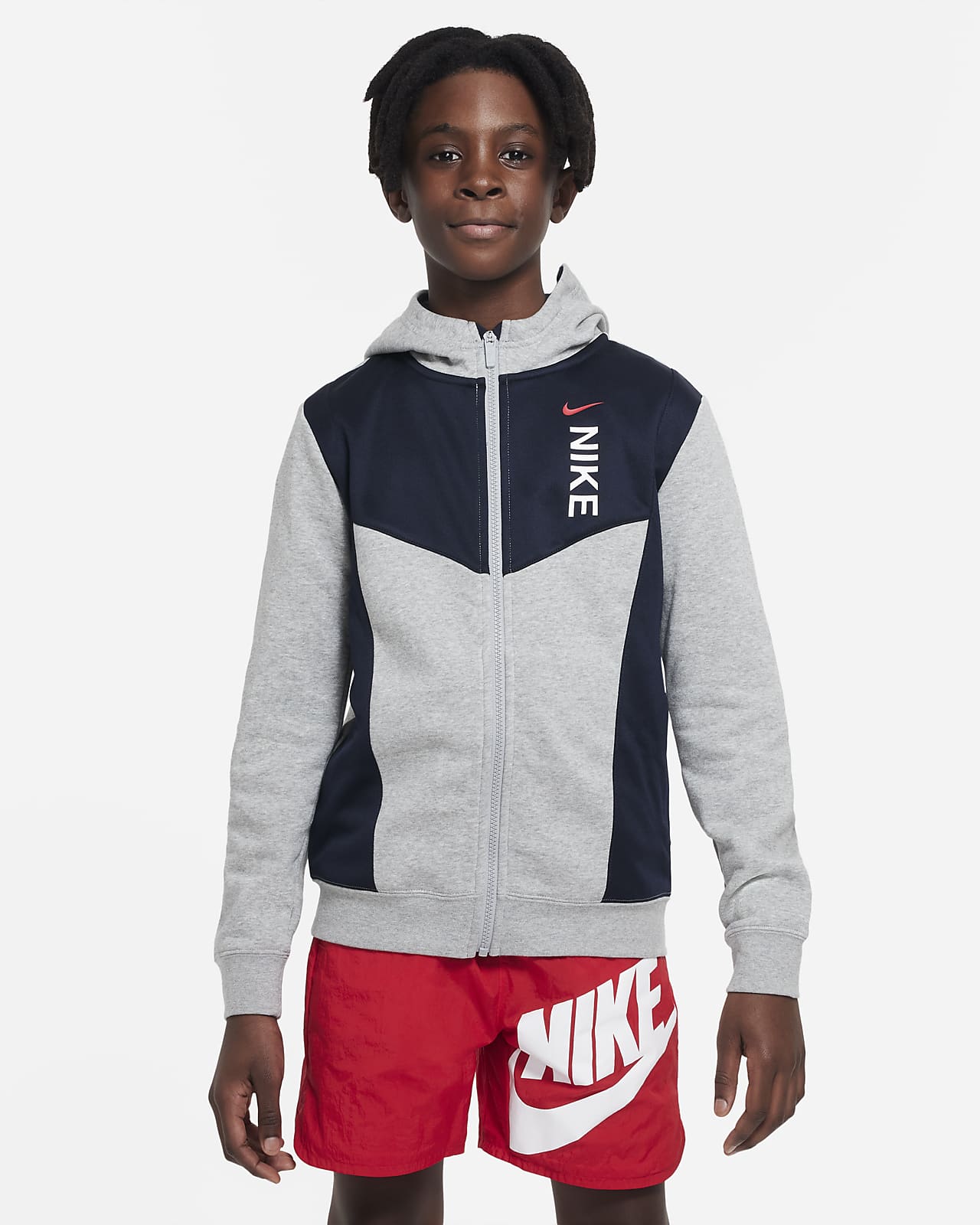 Nike Sportswear Hybrid Sudadera con capucha tejido Fleece - Niño. Nike