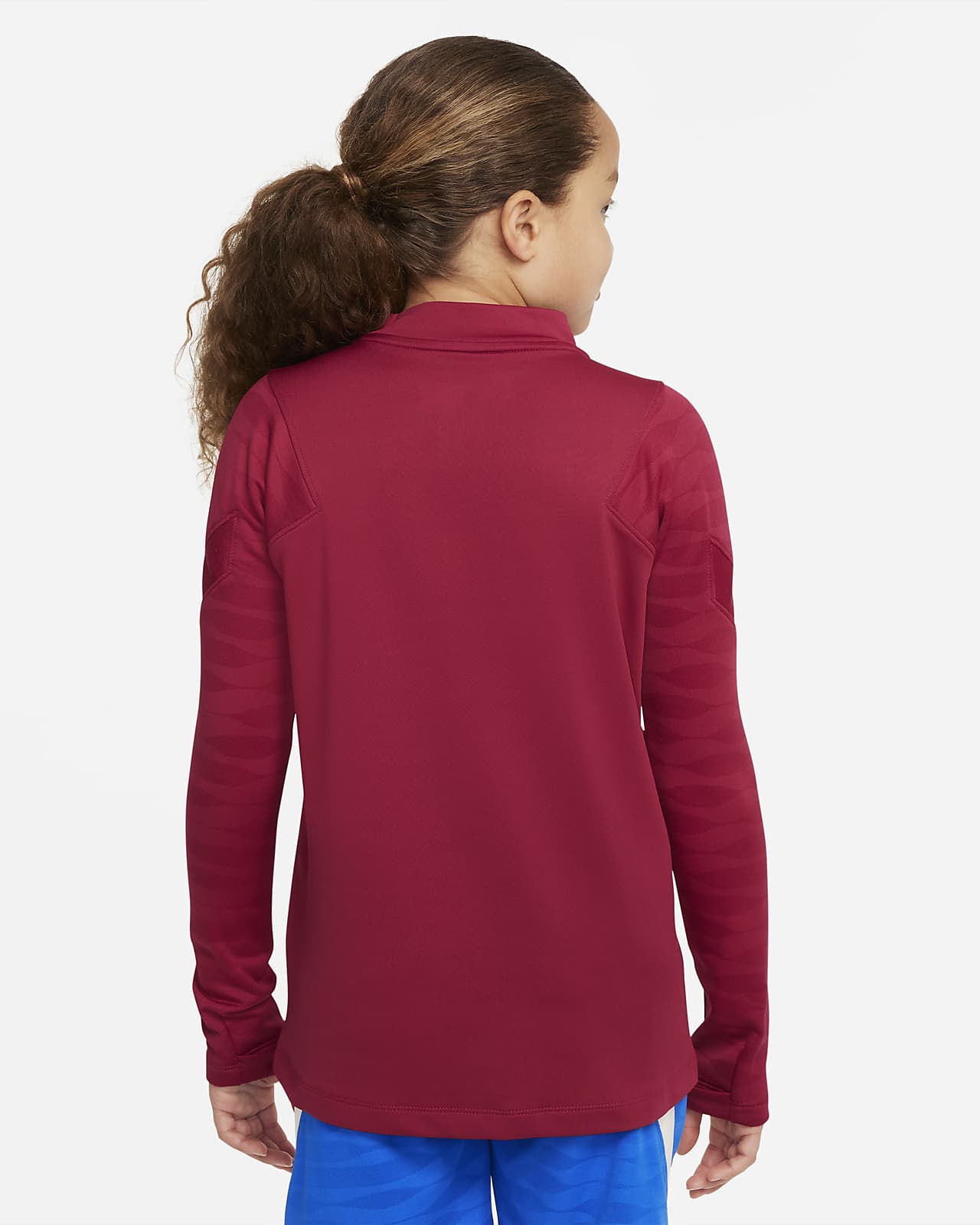 F.C. Barcelona Strike Older Kids' Football Drill Top. Nike AT