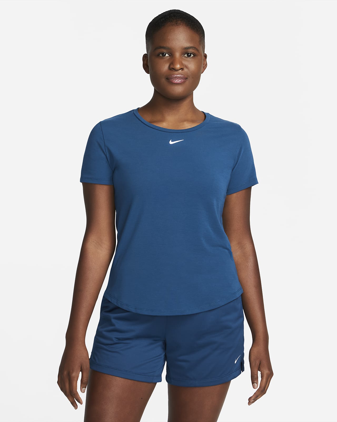 Nike Dri-FIT UV One Luxe Kurzarm-Oberteil mit Standardpassform für Damen