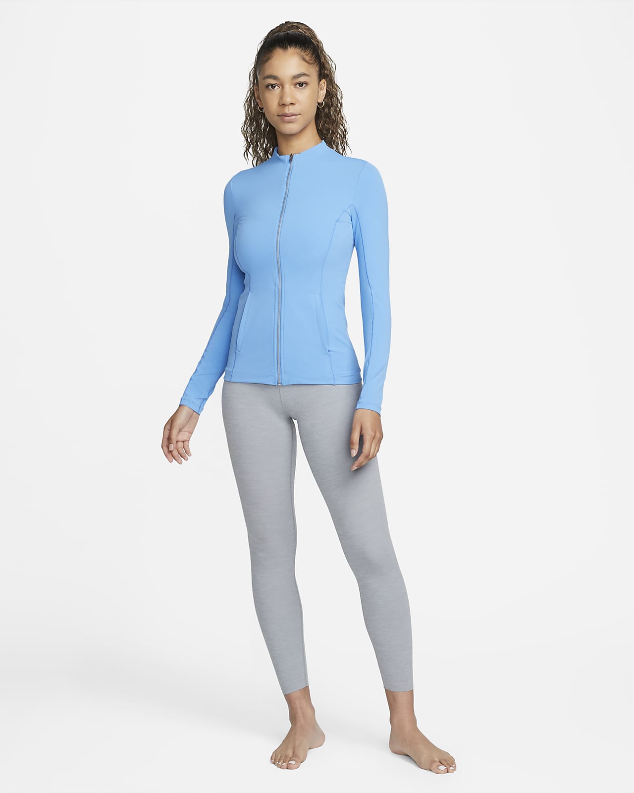 Nike Yoga Womens Dri-FIT Luxe Pants Blue M