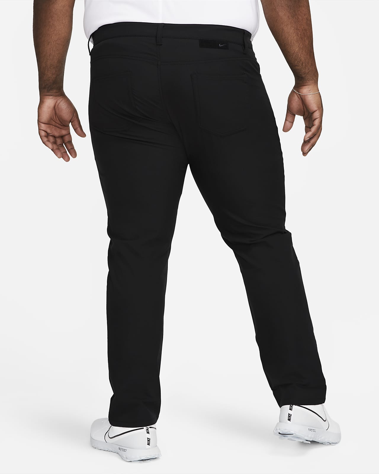 Nike Mens 2023 DriFit UV Chino Sweat Wicking Stretch Slim Fit Golf Trousers