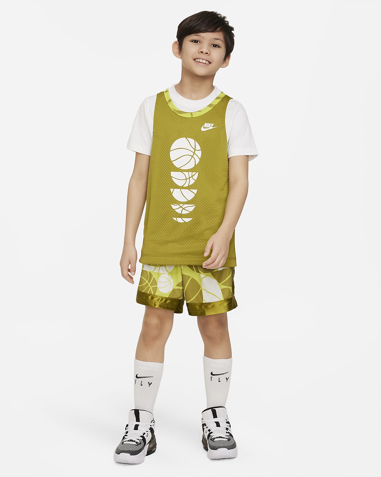 Nike Sportswear Big Kids' (Boys') Printed Woven Shorts