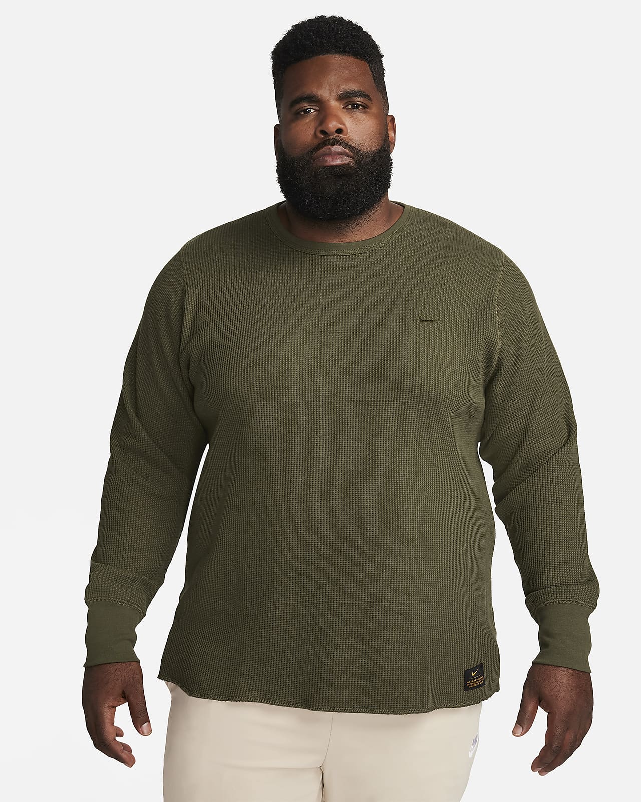 Nike Life Men's Long-Sleeve Heavyweight Waffle Top