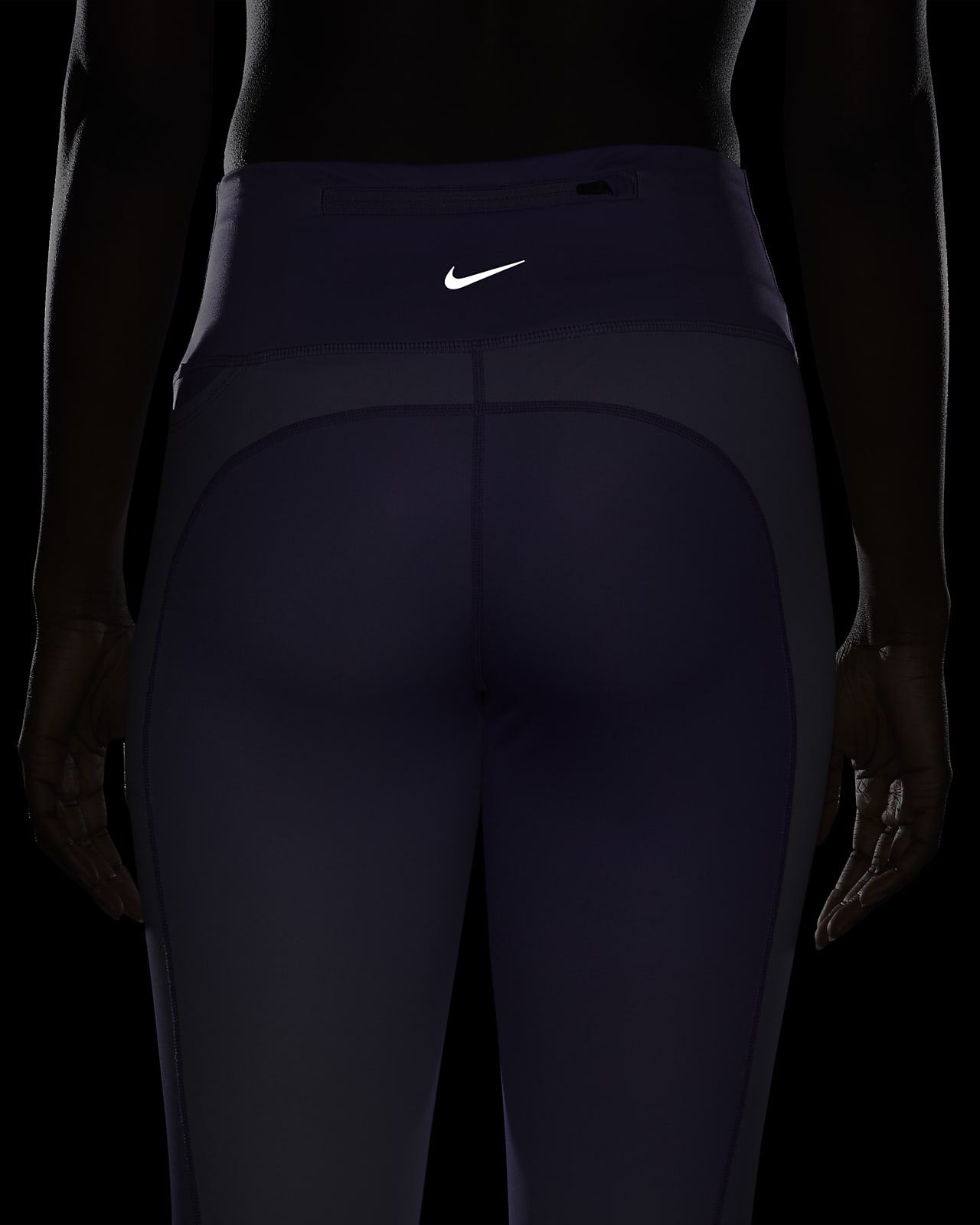 Nike Fast Women's Mid-Rise 7/8 Gradient-Dye Running Leggings with Pockets. Nike