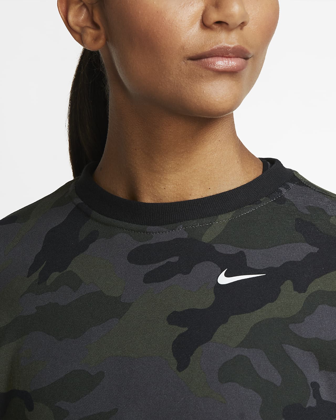 nike camo crewneck