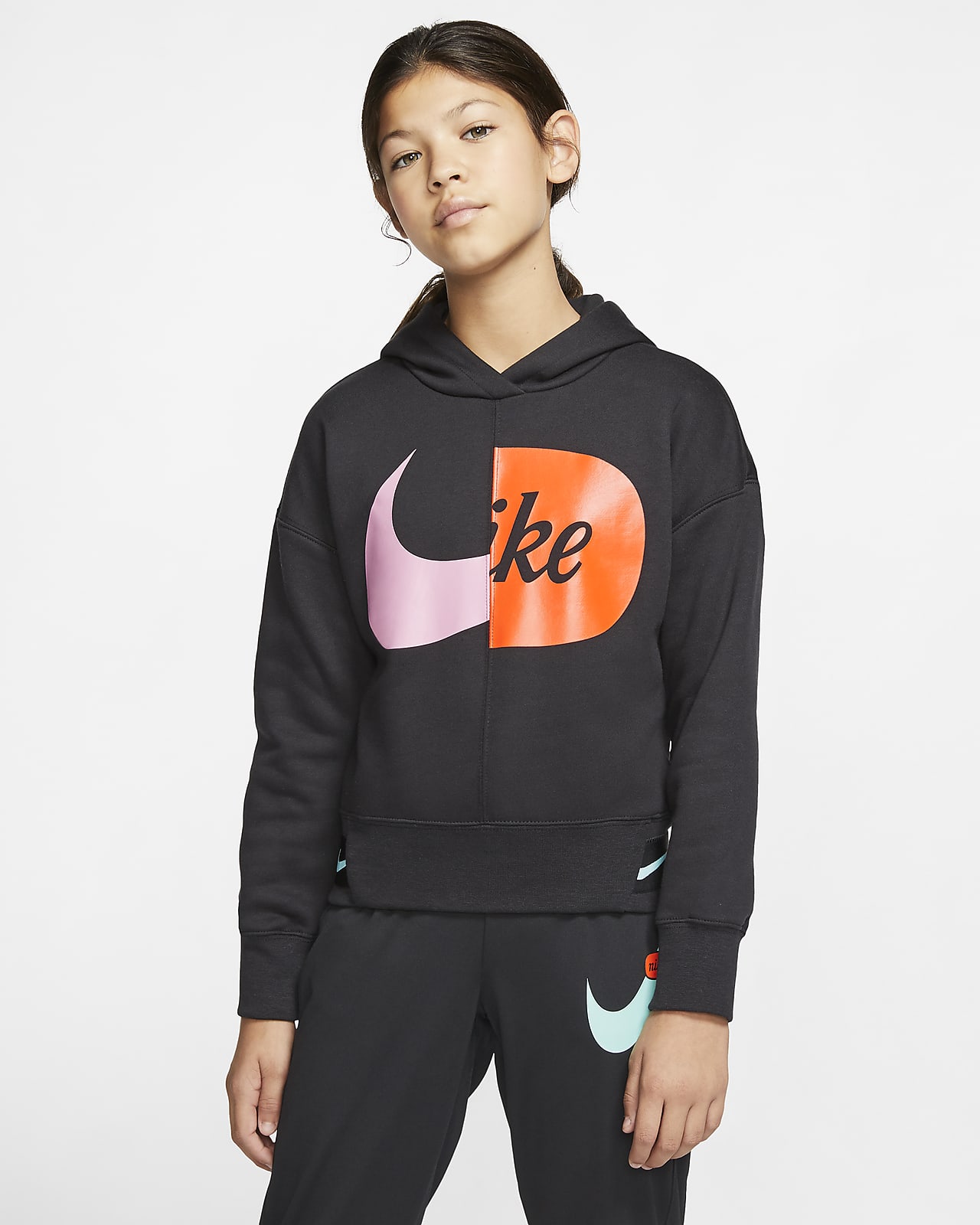 Sudadera con capucha para niña talla grande Nike Sportswear. Nike.com