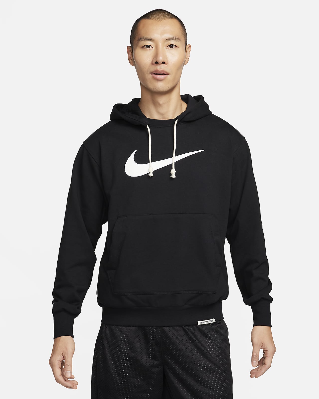 Nike Men's Dri-FIT Standard Issue Pullover Basketball Hoodie, Small, Black