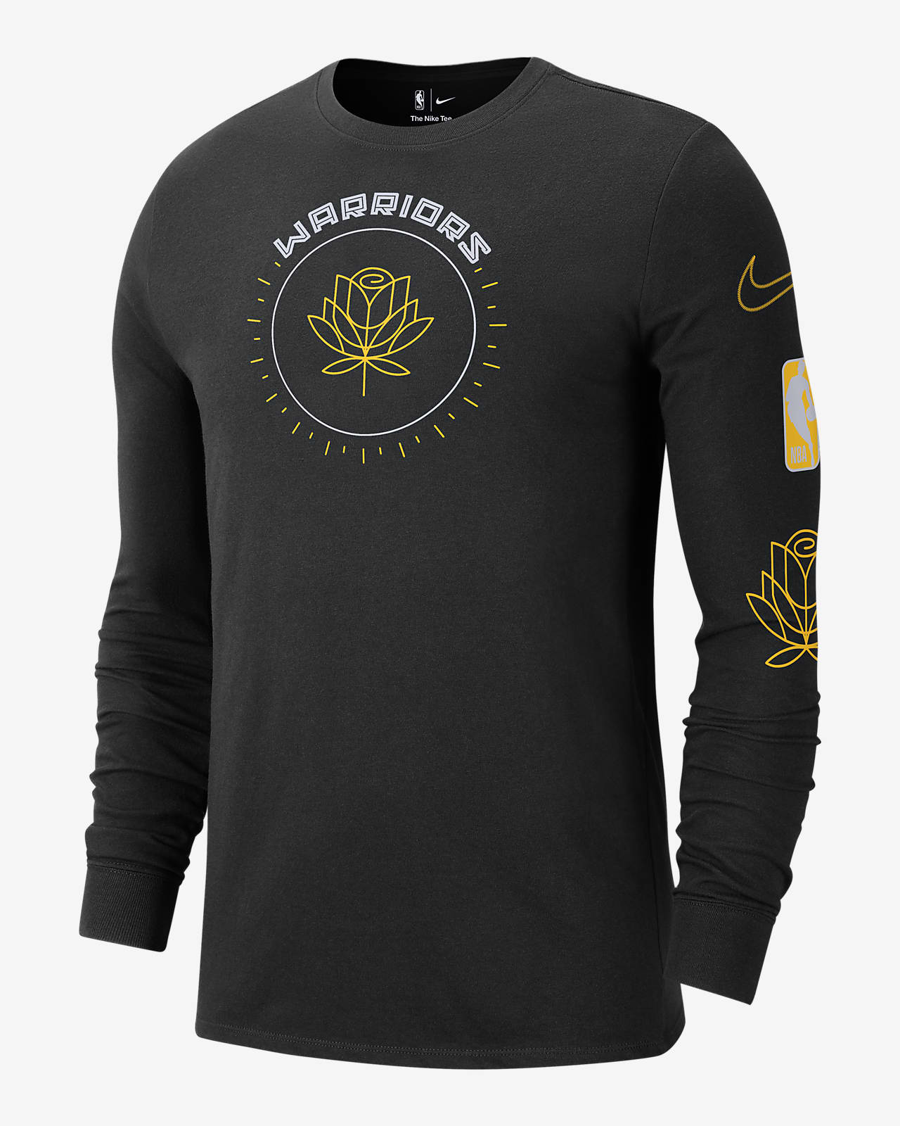 Golden Warriors City Edition Men's Nike Long-Sleeve Nike. com