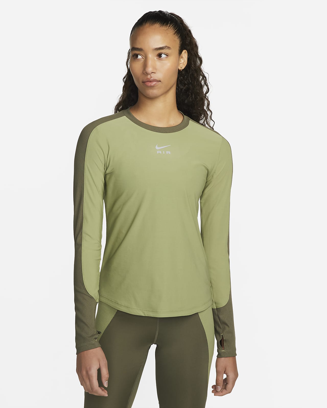 Nike Air Dri-FIT Camiseta de running larga - Mujer. Nike ES