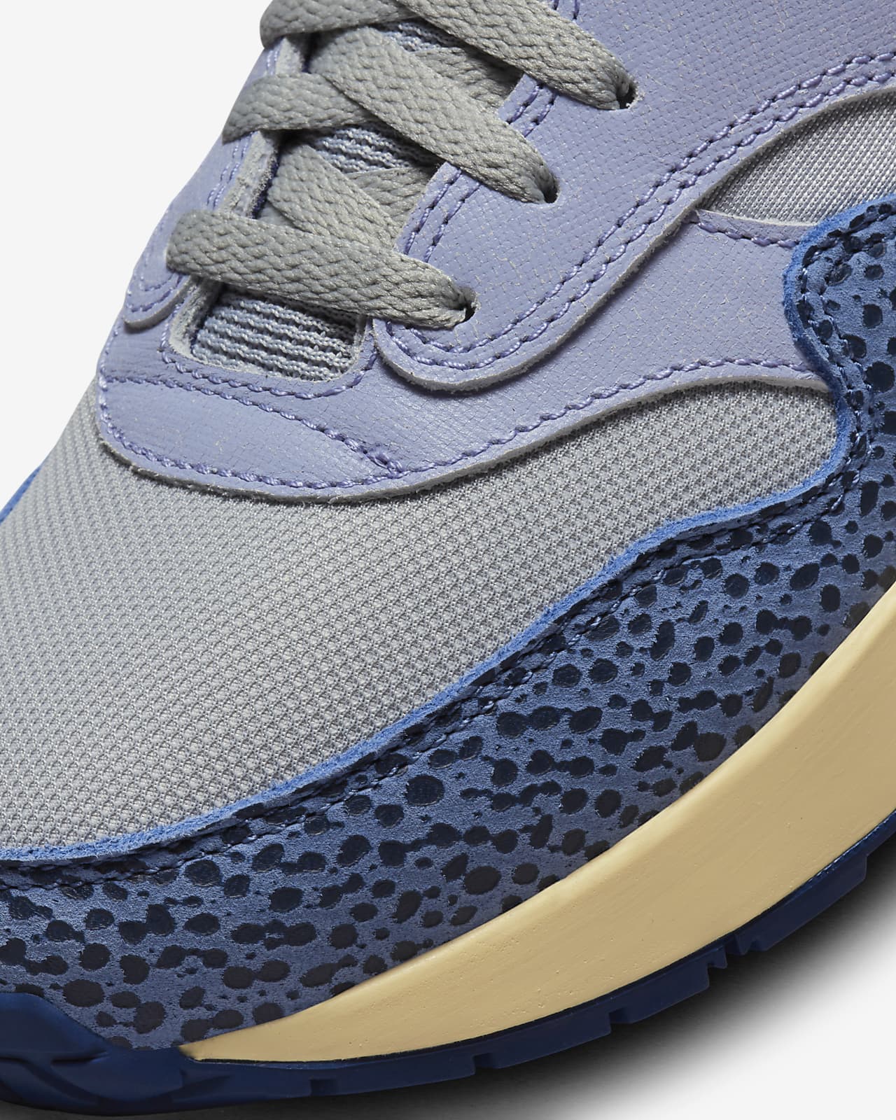 Nike air max 1 grijs clearance blauw