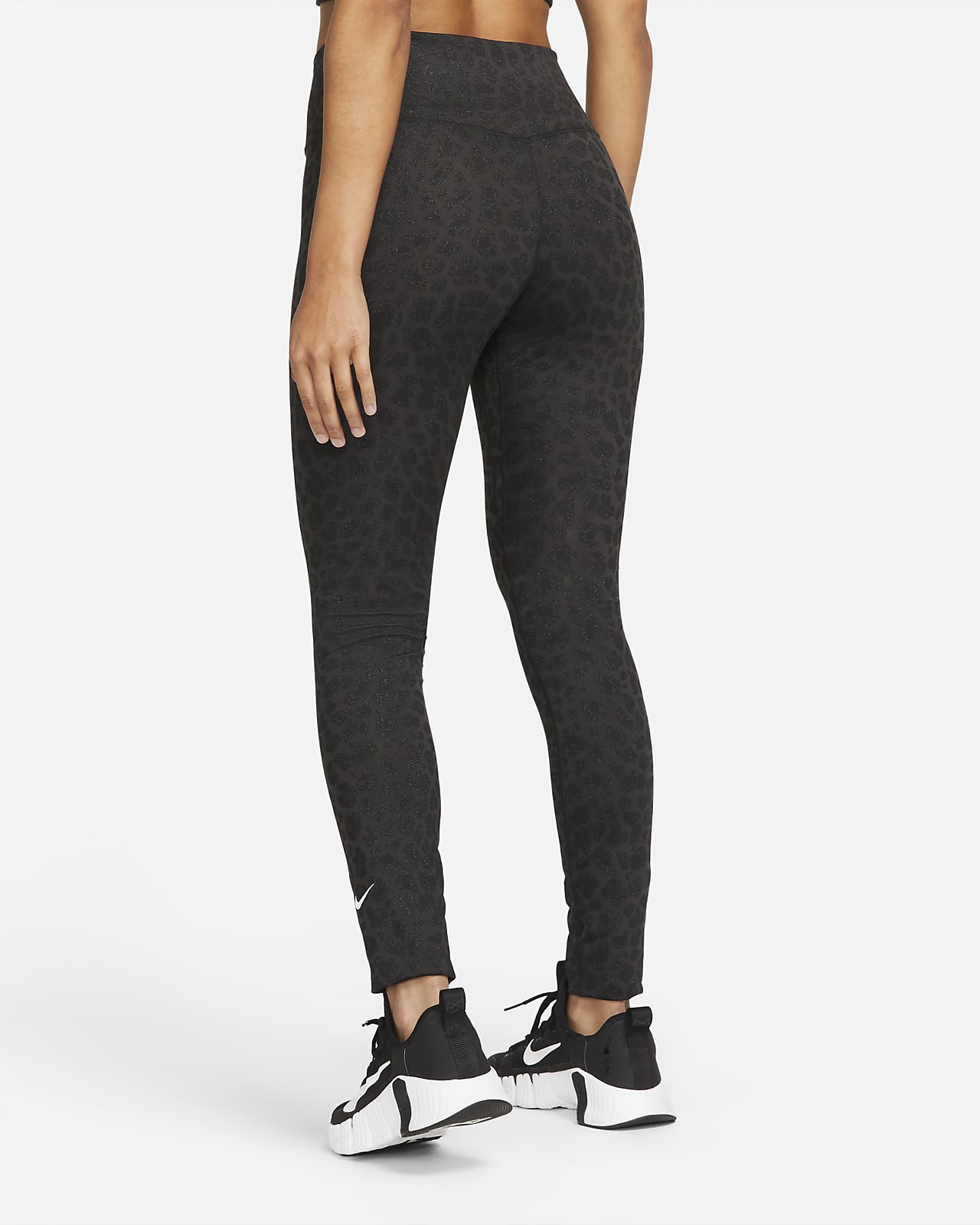 Nike Dri-FIT One Legging met halfhoge taille en print voor dames. Nike NL