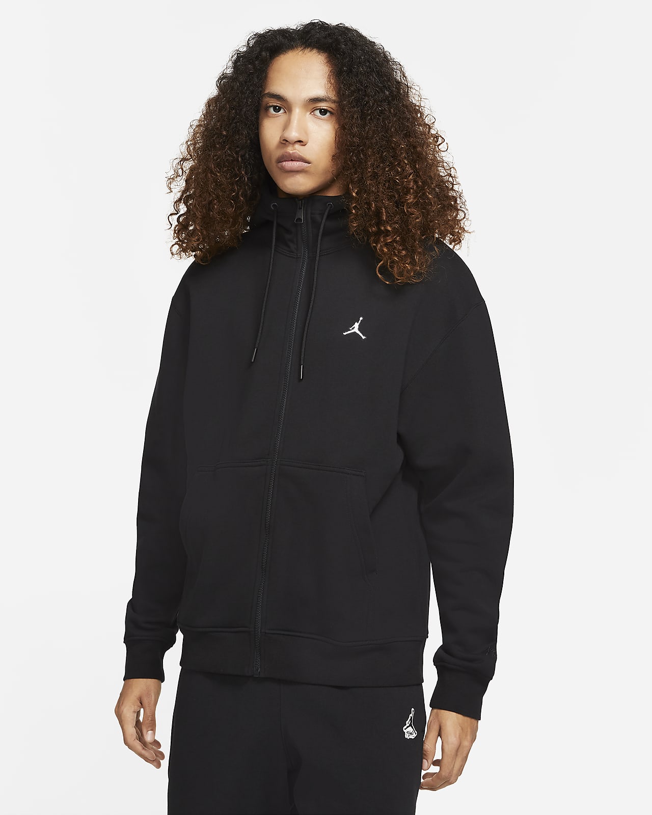 Sweat à capuche en tissu Fleece à zip Jordan Essentials pour Homme. Nike CA