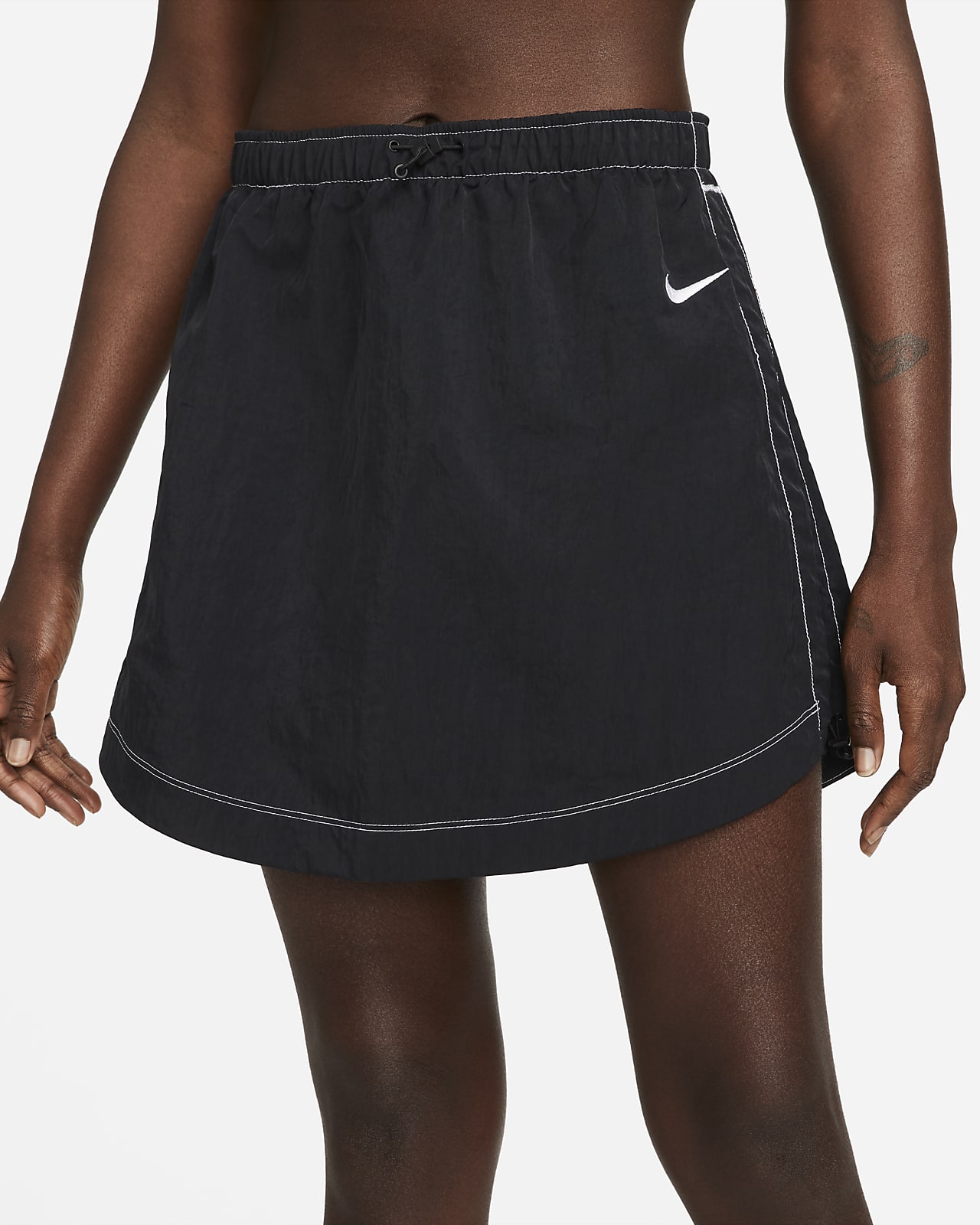 Nike Sportswear Swoosh Women's Woven High-Rise Skirt. Nike AT