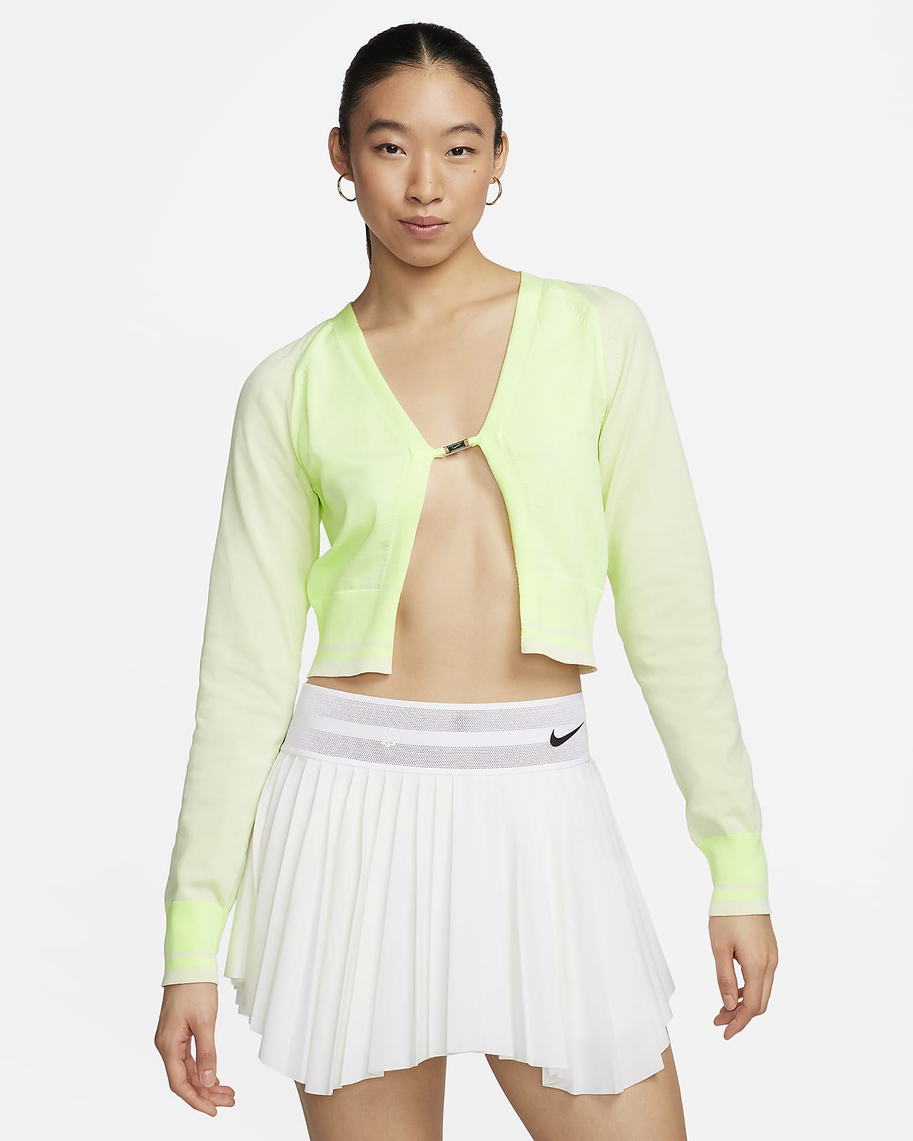 Chamarra de punto de manga larga para mujer Nike Sportswear