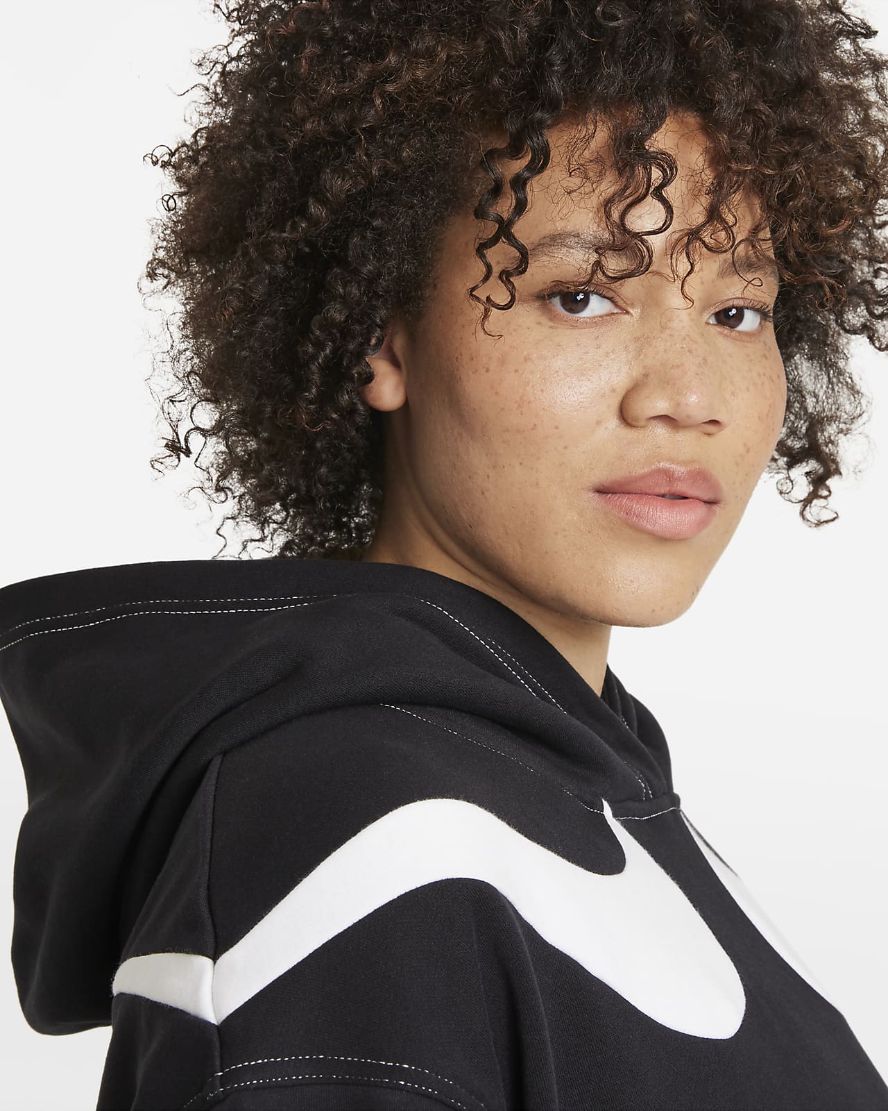 Nike Sportswear Swoosh Women's Oversized Fleece Hoodie (Plus Size). Nike SA