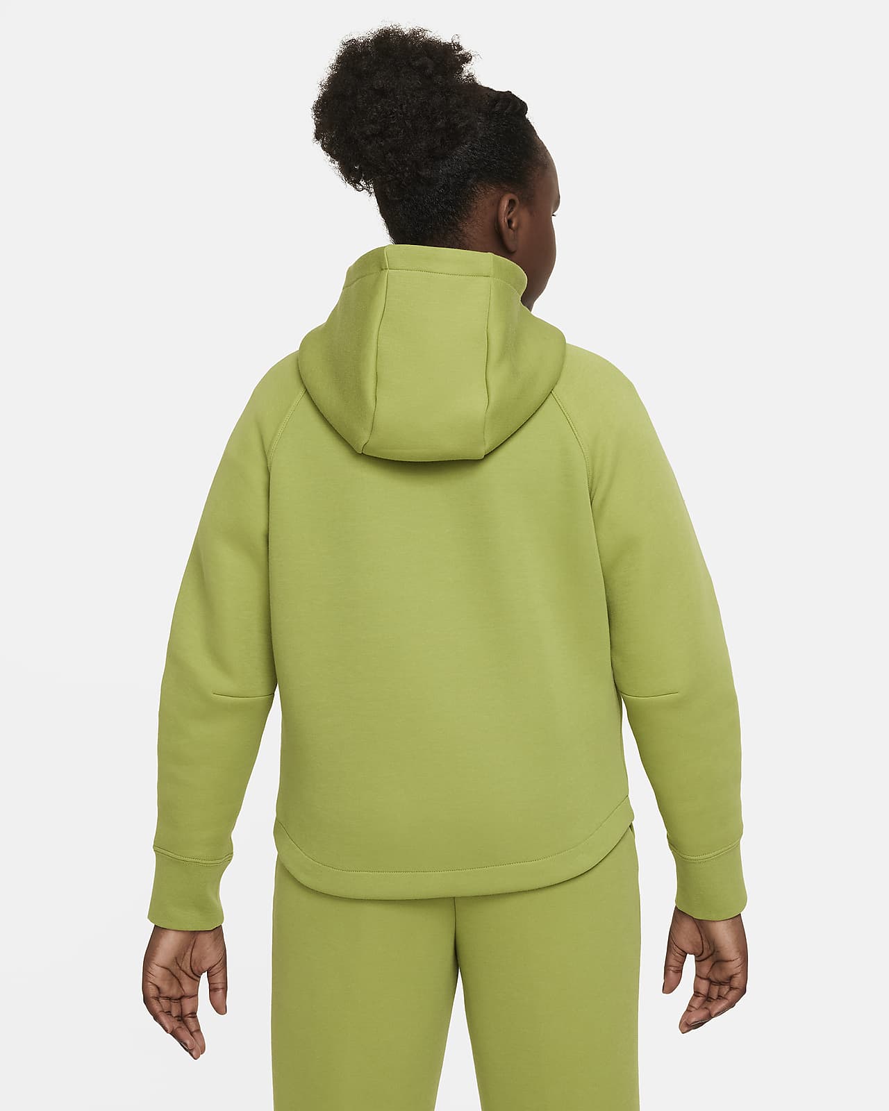 Nike Sportswear Junior Girls' Tech Fleece Full-Zip Hoodie Pink