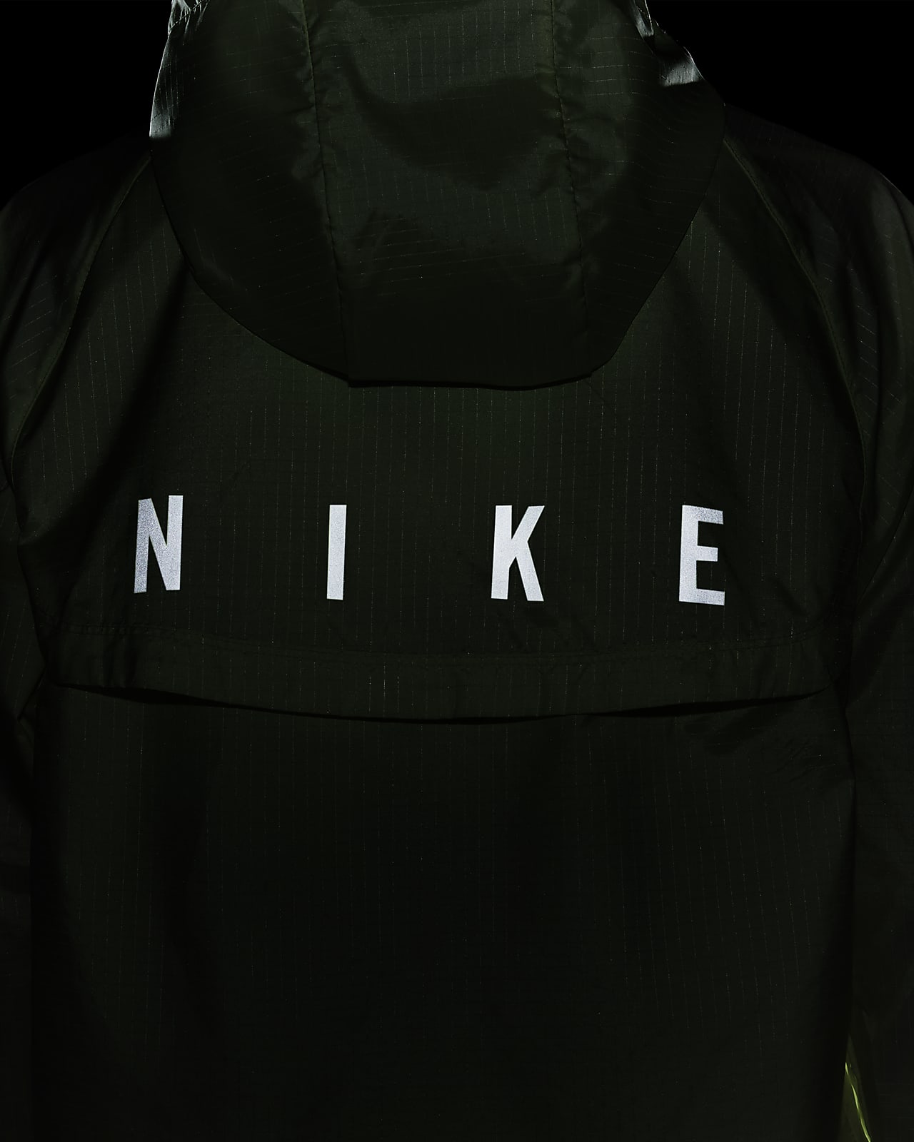 nike running air pack essentials jacket in volt